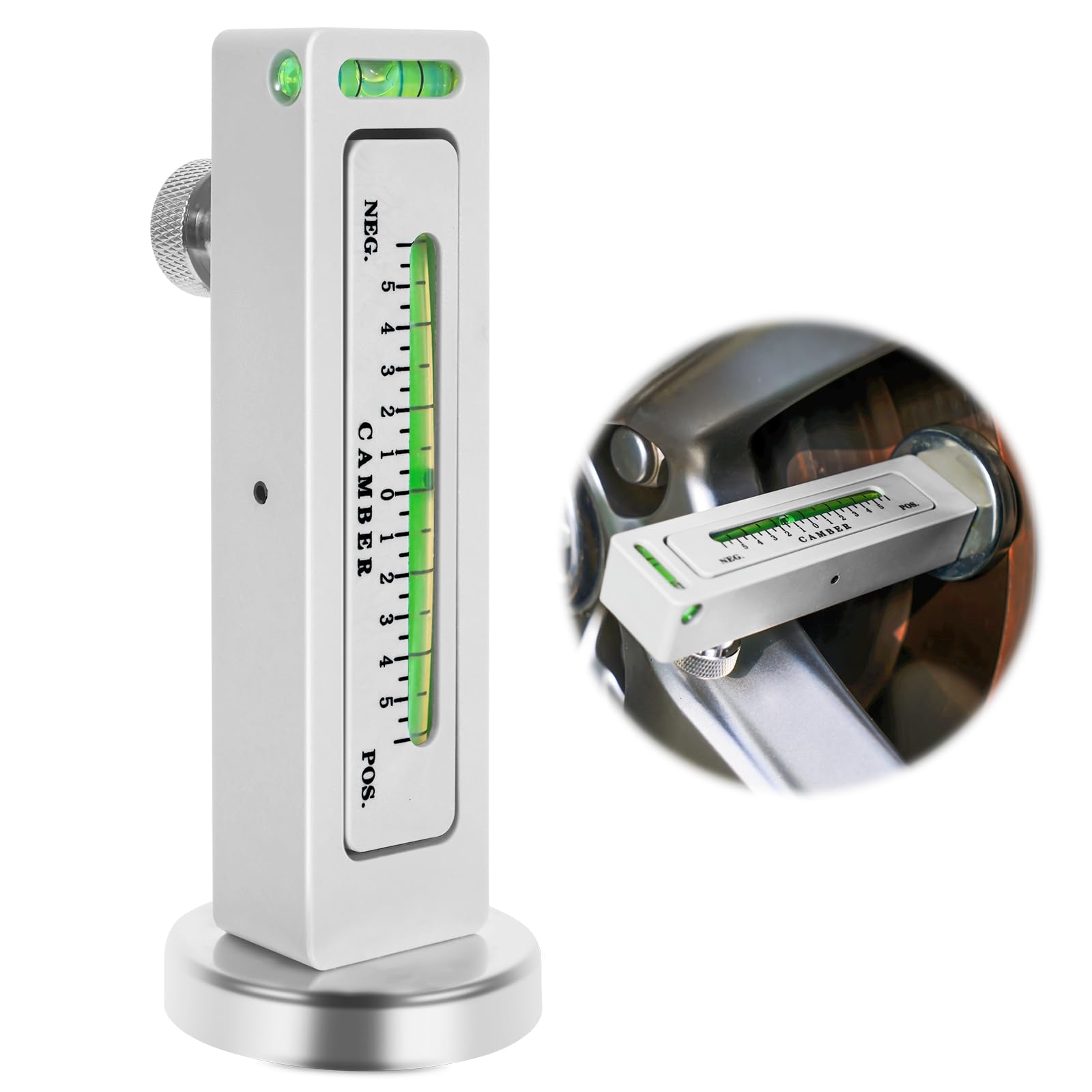 Ziopetru Adjustable Magnetic Gauge Tool, Wheel Camber, Caster Pillar and Wheel Alignment Tools for Automotive Truck RV Tire Repair