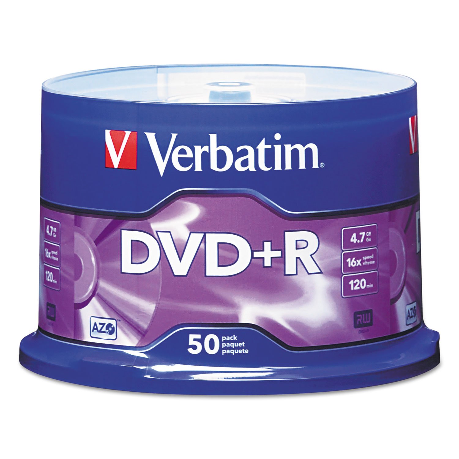 Verbatim 95037 4.7GB DVD+Rs (50-ct Spindle)