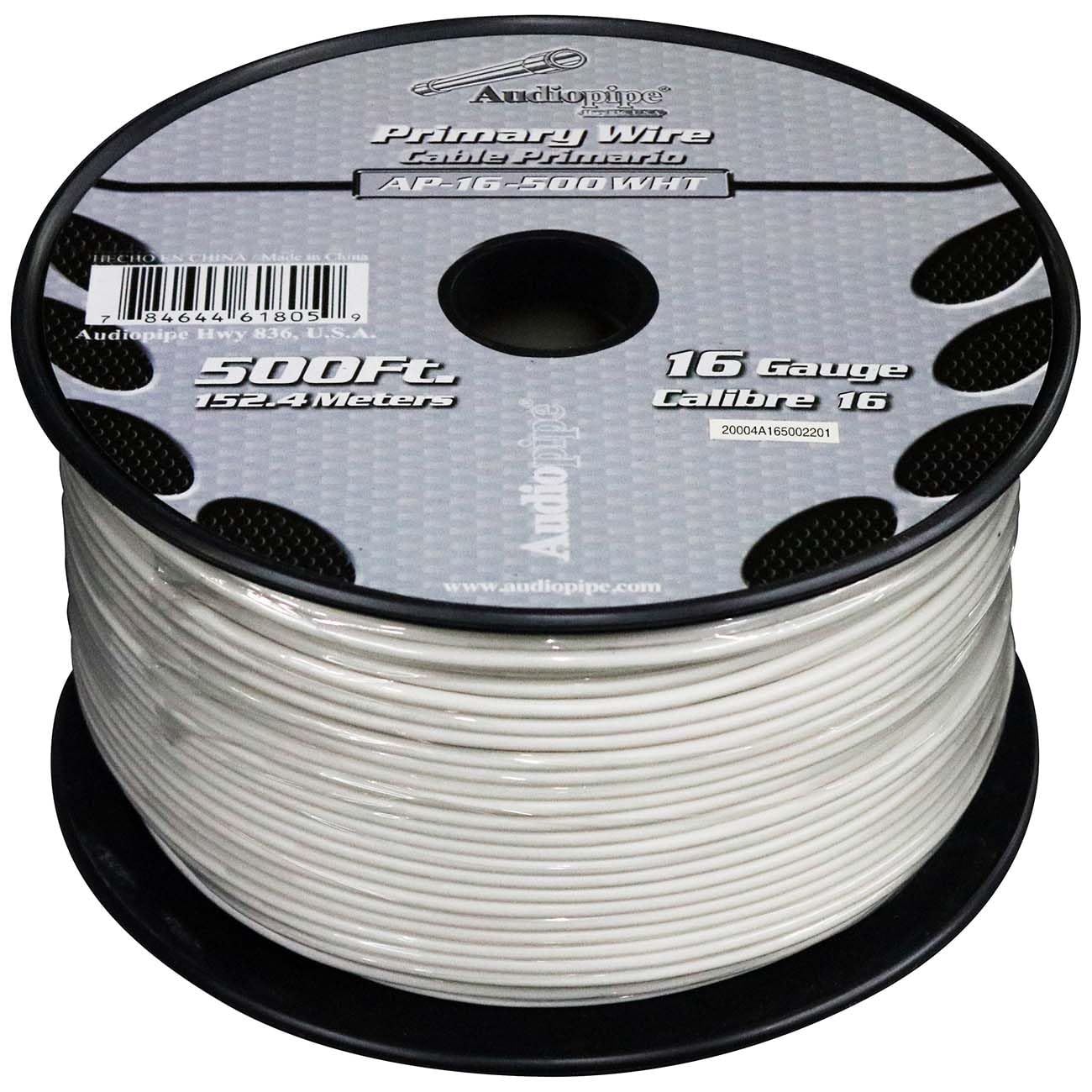 Audiopipe AP16500WH 16 Gauge 500Ft Primary Wire White