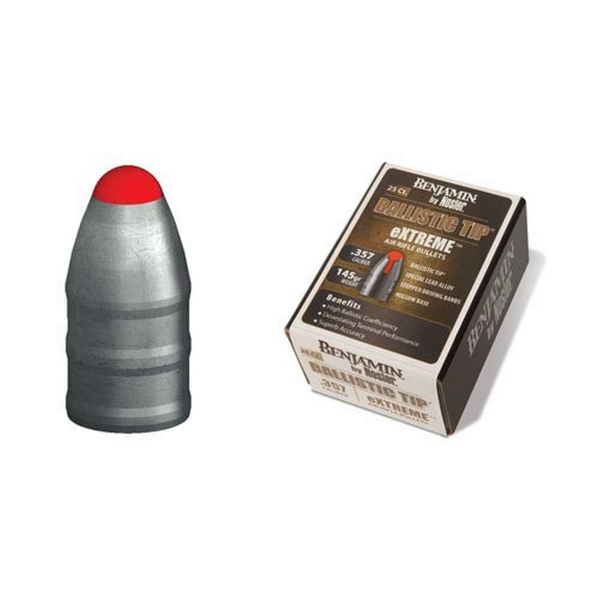 Benjamin BPN357 Extreme Hunting Ballistic Tip .357 Cal. 145gr. Bullets 25 count