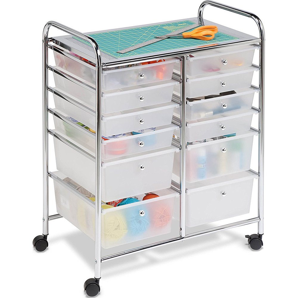 HONEY-CAN-DO CRT-01683 12 Drawer Rolling Cart