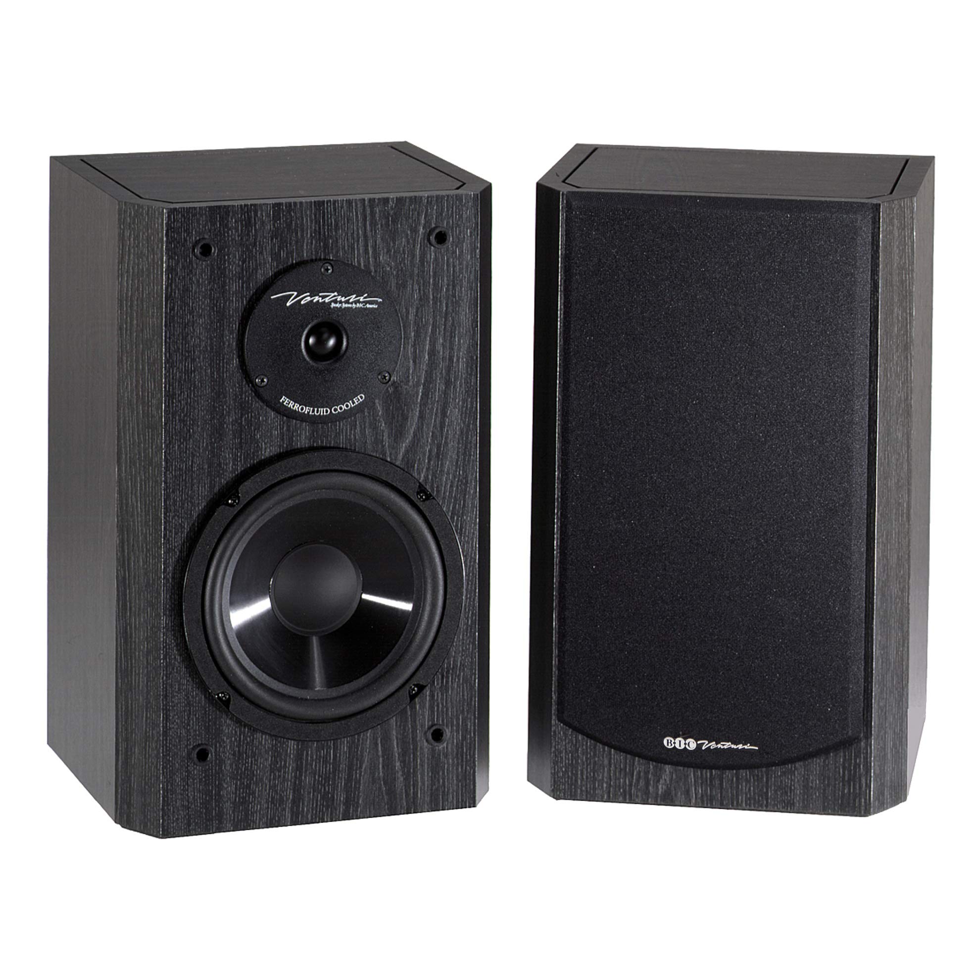 BIC AMERICA BICDV62SIB 175-Watt 2-Way 6.5-Inch Bookshelf and Surround Speakers