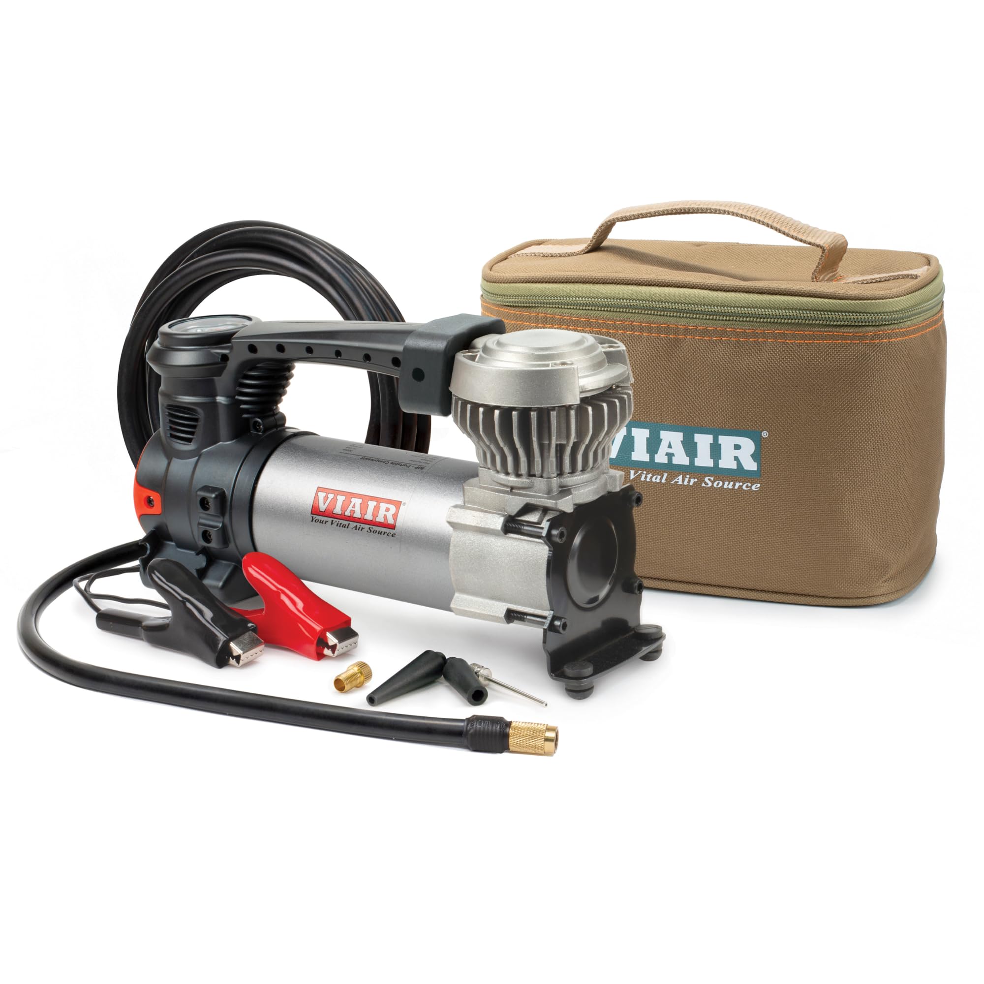 Viair 00088 88P Portable Compressor Kit with Twist-On Chuck - Up to 33″ Tires