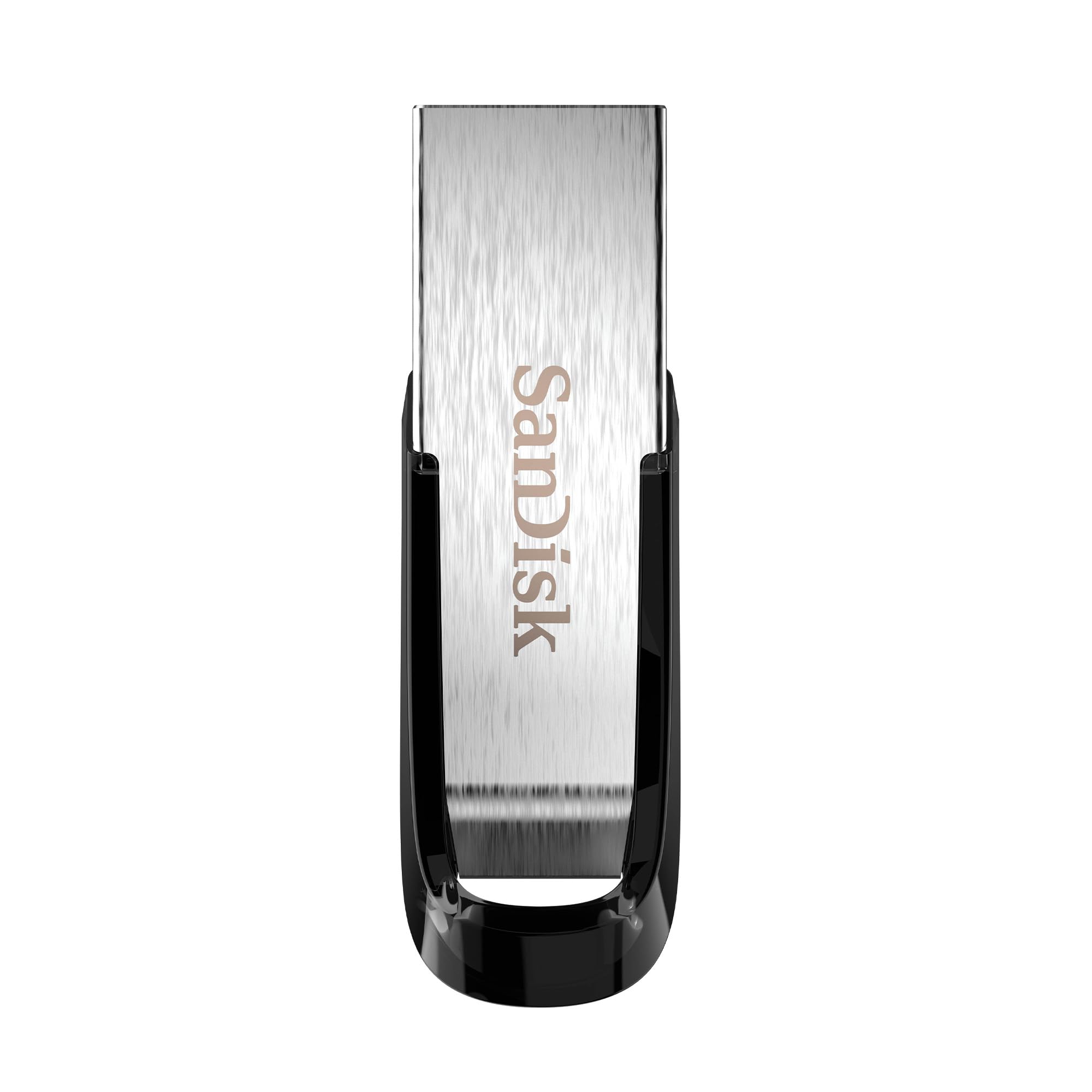 SANDISK 128GB Ultra Flair USB 3.0 Flash Drive, SDCZ73-128G-G46, Black