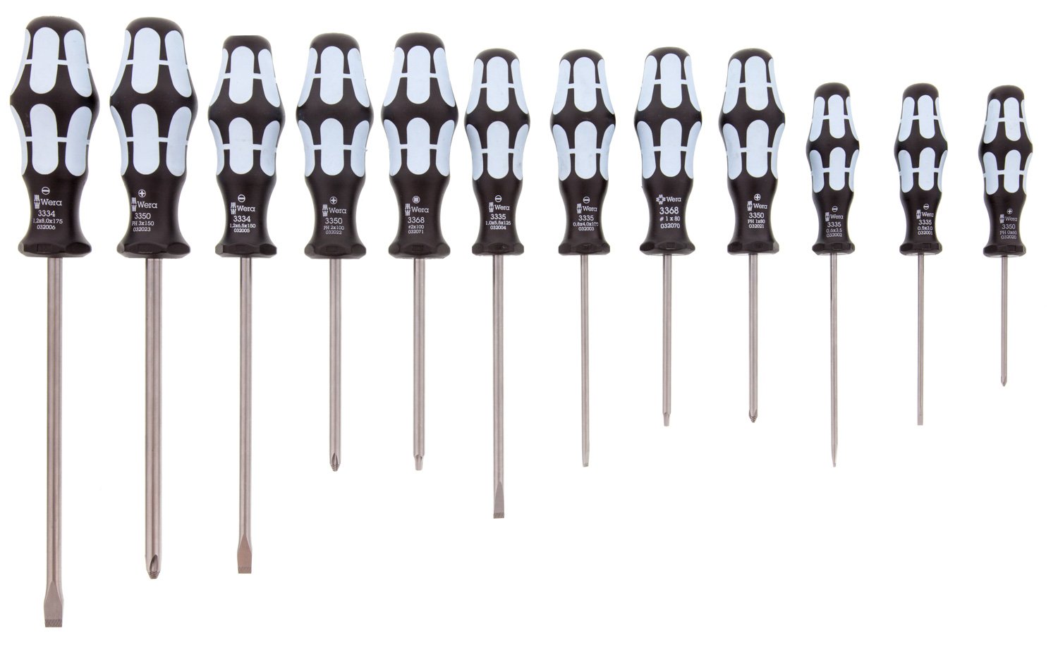 Wera 05347903001 Stainless Screwdriver Set 12Pc 3334/12 5347903001