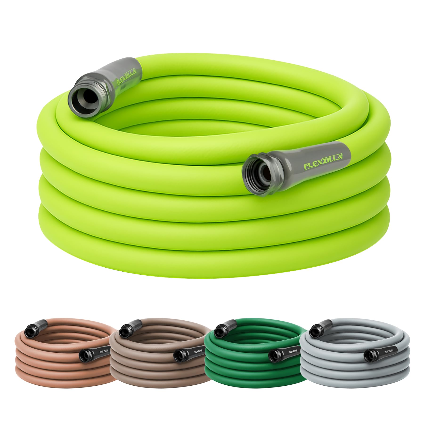 Flexzilla HFZG550YW Garden Hose 5/8In X 50Ft 3/4In   11 1/2 Ght Fittings