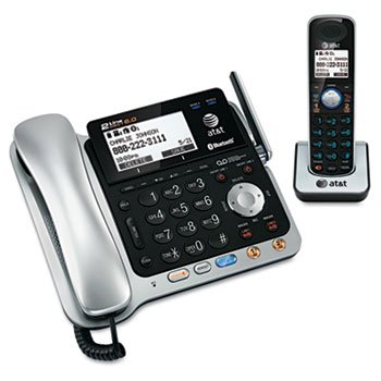 AT&T TL86109 2-Line Corded/Cordless Phone Sys (Corded Base Sys & Single Handset)