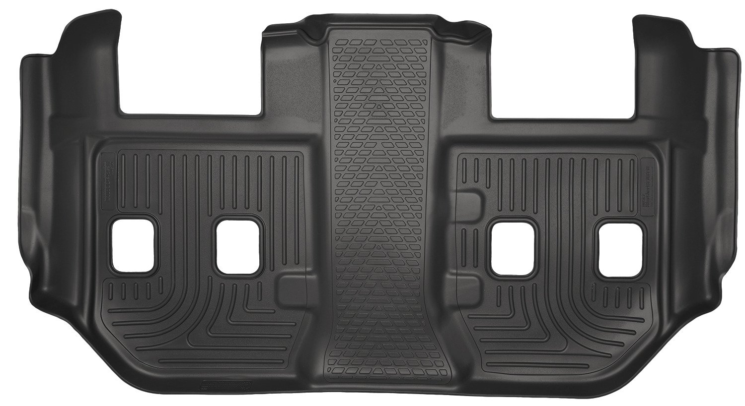 Husky Liners Weatherbeater Floor Mats | Fits 2015-2020 Cadillac Escalade ESV; Chevrolet Suburban; GMC Yukon XL w/2nd Row Bucket Seat | 3rd Row, 1-pc Black - 19281