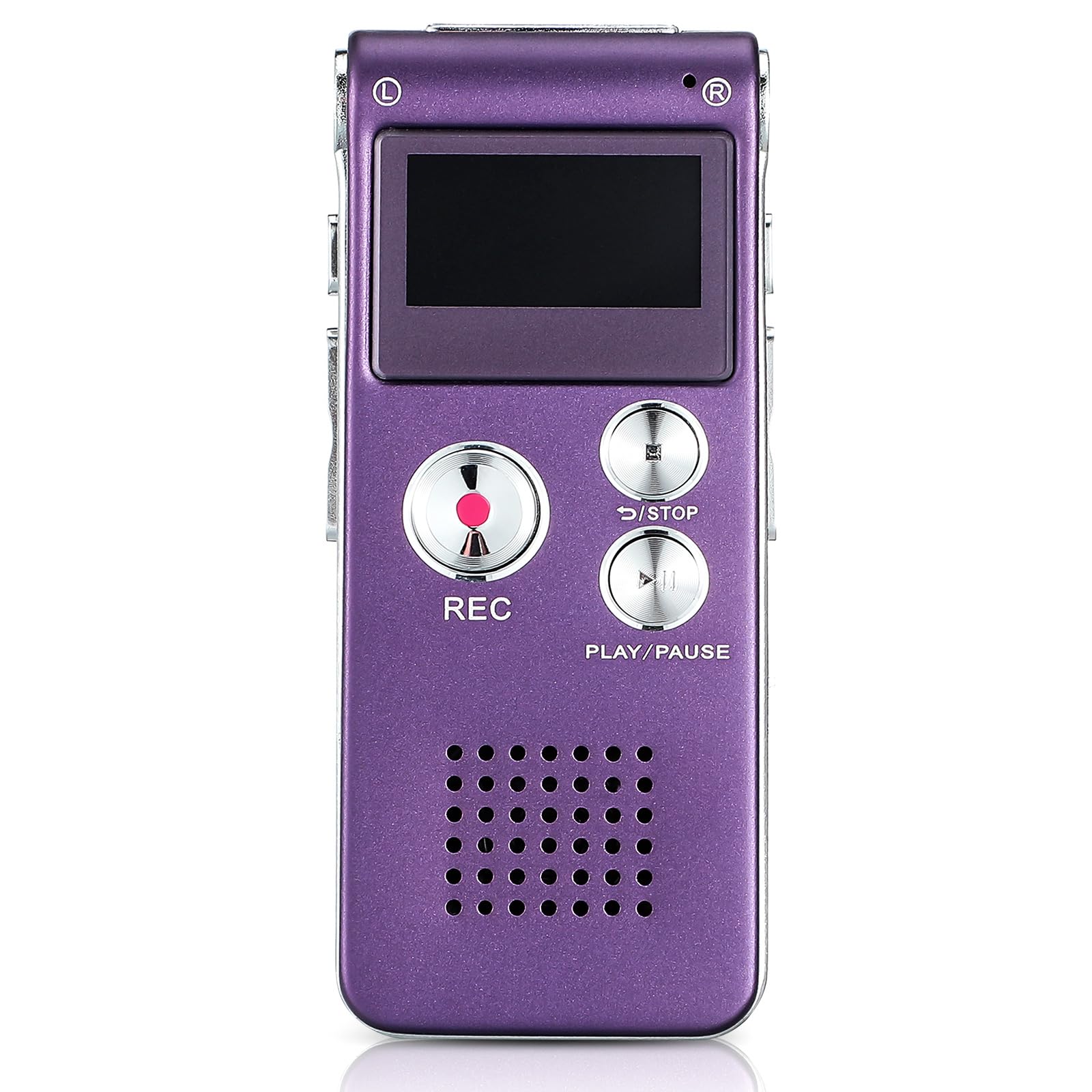 Tellegloww Ghost Hunting Equipment Paranormal Equipment for Ghost Hunting Digital EVP Voice Activated Recorder Rechargeable Recorder Device with Microphone, 8GB(Black)
