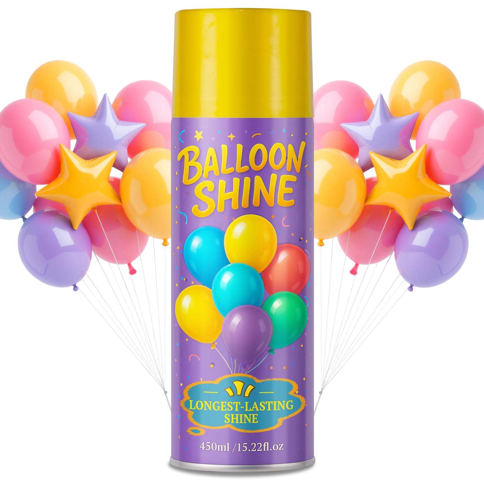 Balloon Shine Spray for Party : 15 oz Balloons Spray Silicone