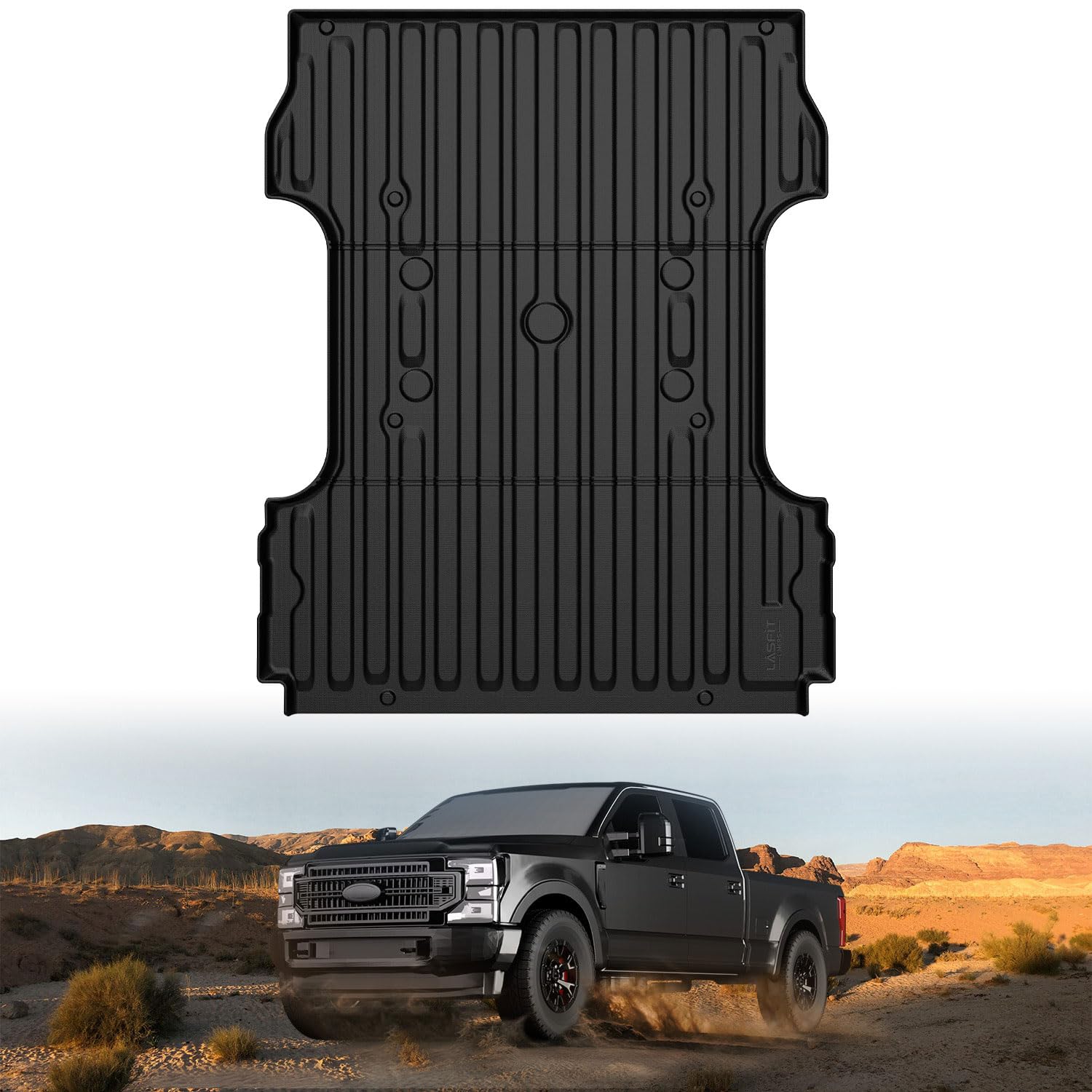 LASFIT Bed Mat 6.75ft for Ford F250 F350 F450 2017-2026 Super Duty 81.9"