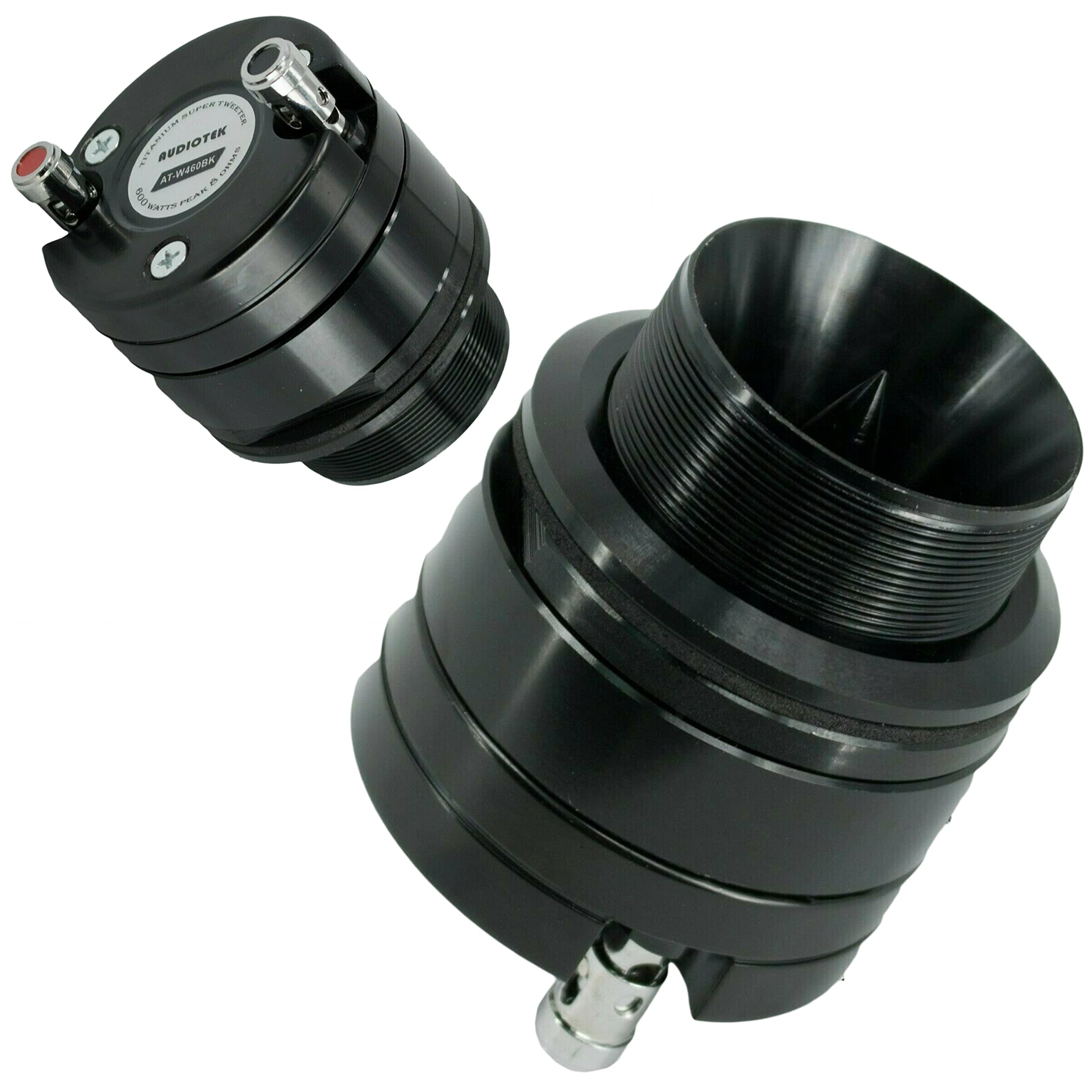 Audiotek ATW460BK 1" 600W Car Pro Audio Heavy Duty Titanium Super Tweeter