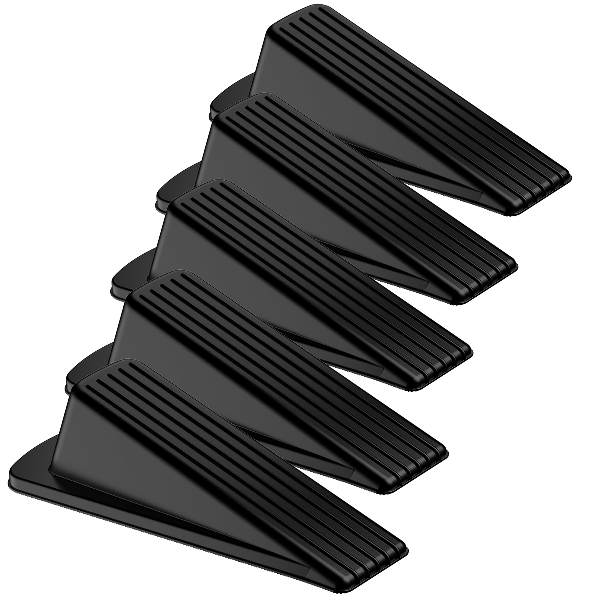 Crosize 5 Pack Door Stoppers for Bottom of Door, Rubber Door Stops