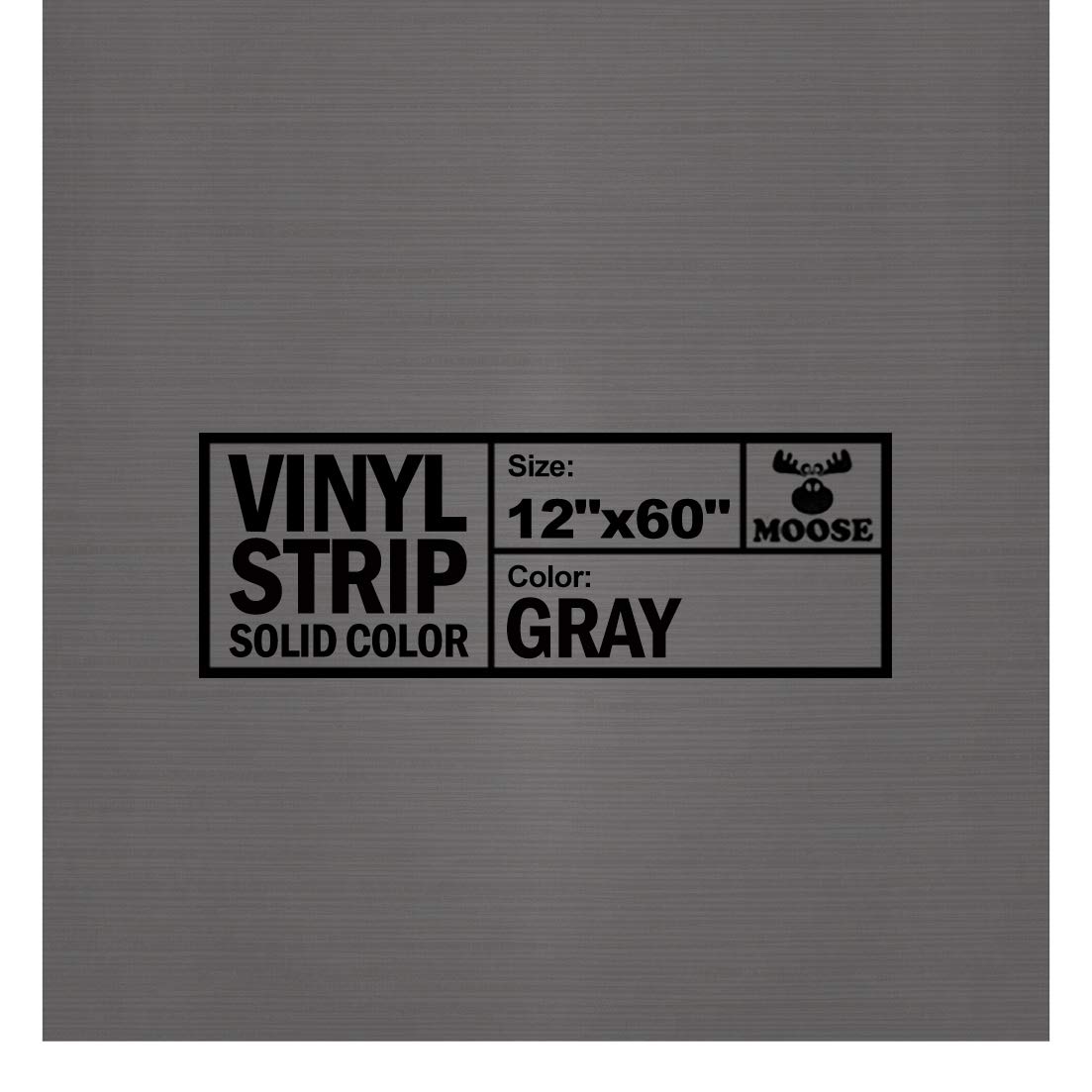 Moose Supply 12" x 60" Commercial Grade Vinyl Repair Strip, Solid Gray