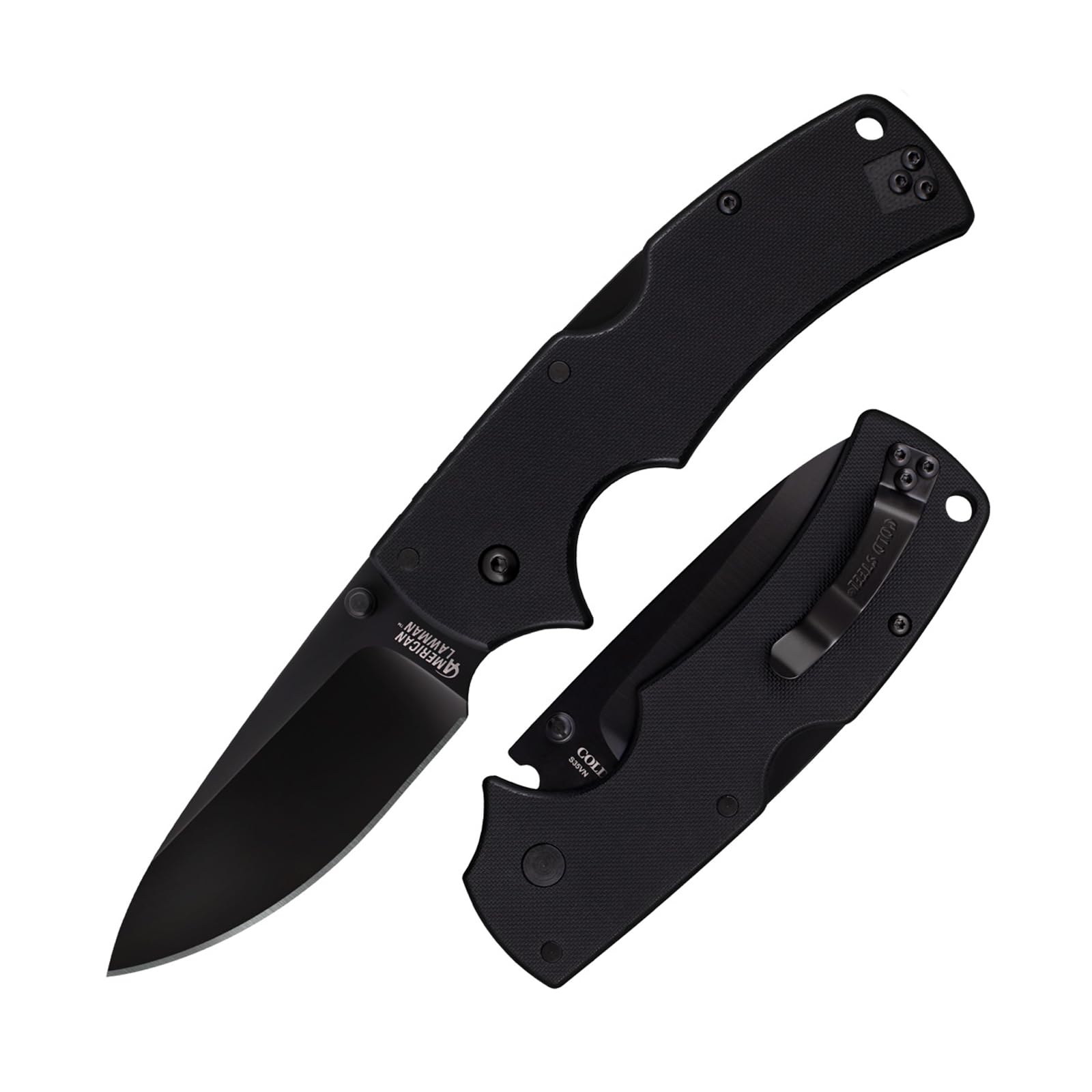 Cold Steel 58B American Lawman Folding Knife 3-1/2"  S35VN Blade G10 Handles