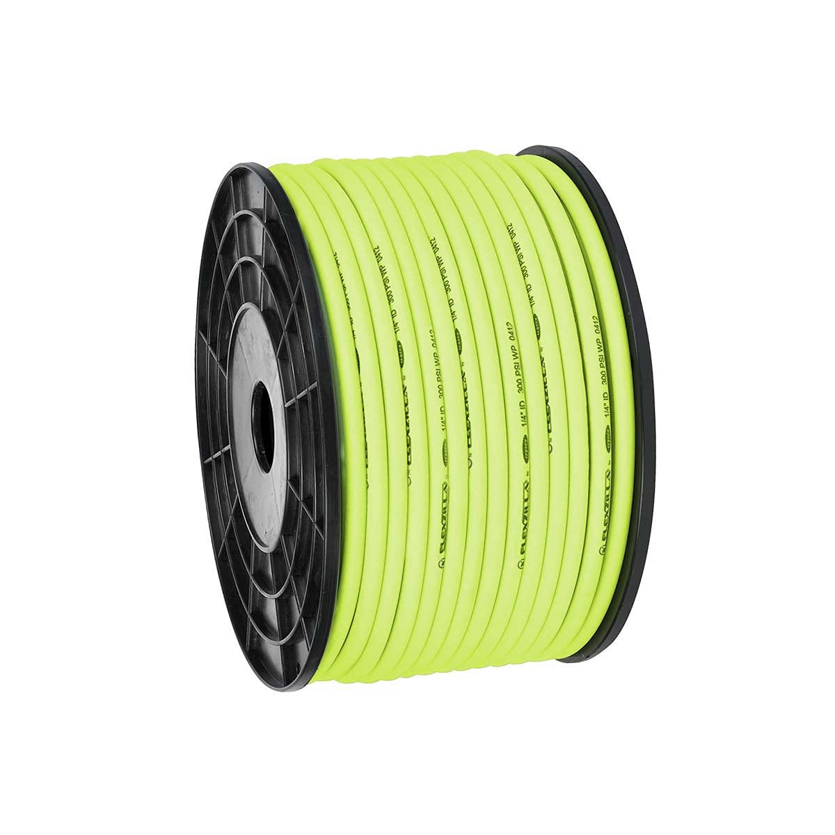 Flexzilla HFZ14250YW Pro Air Hose 1/4" X 250' Plastic Spool Zillagreen