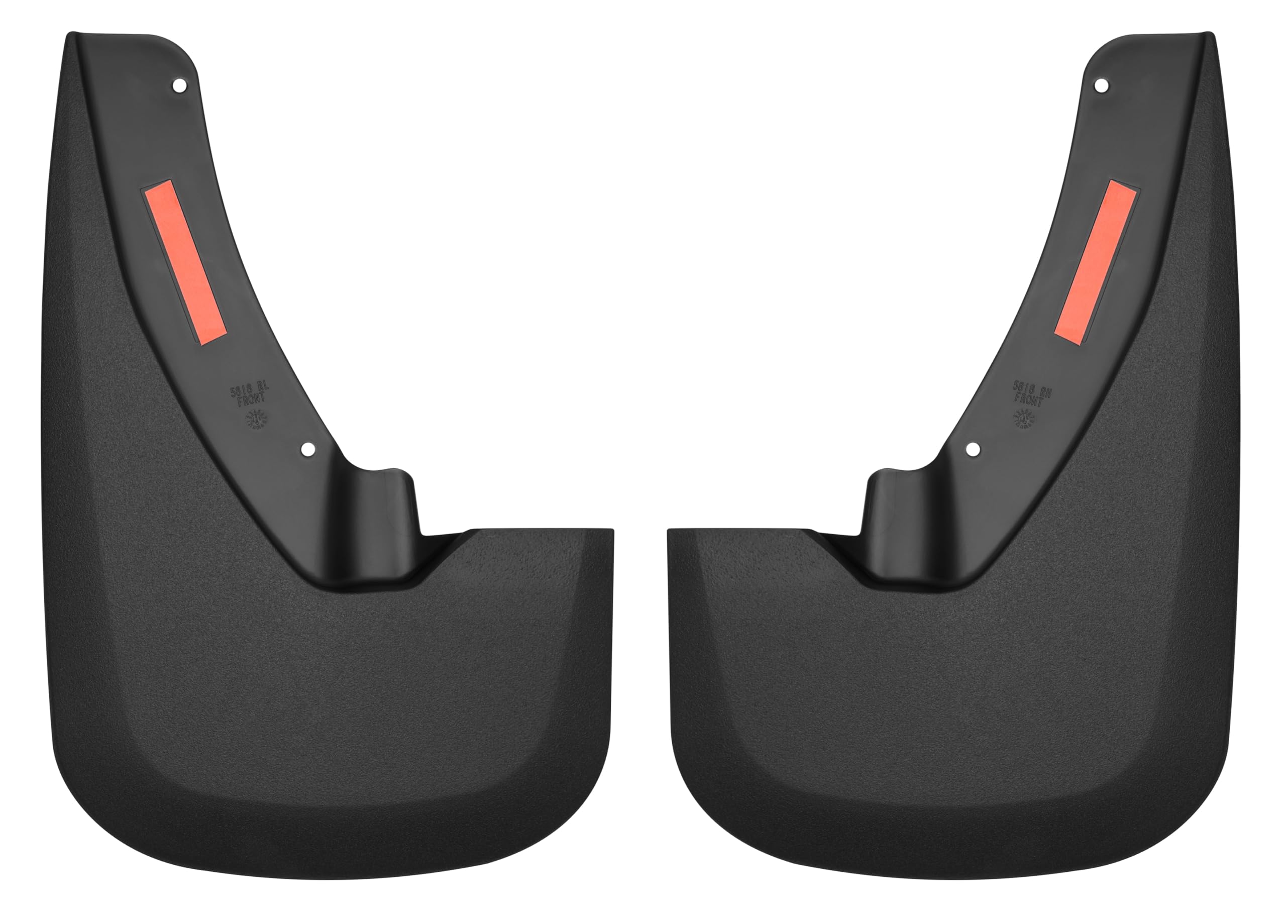 Husky Liners Custom Mud Guards | Fits 2009-2024 Dodge Ram 1500 (19-24 Classic Body) 2010-2018 Dodge Ram 2500/3500, w/OEM Fender Flares | Front, 2-pc Black - 58181
