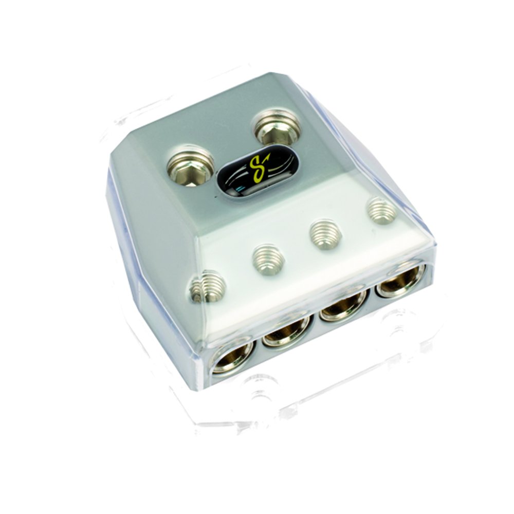 Stinger SHD21 HPM Series Power or Ground Distribution Block with Satin Chrome Finish