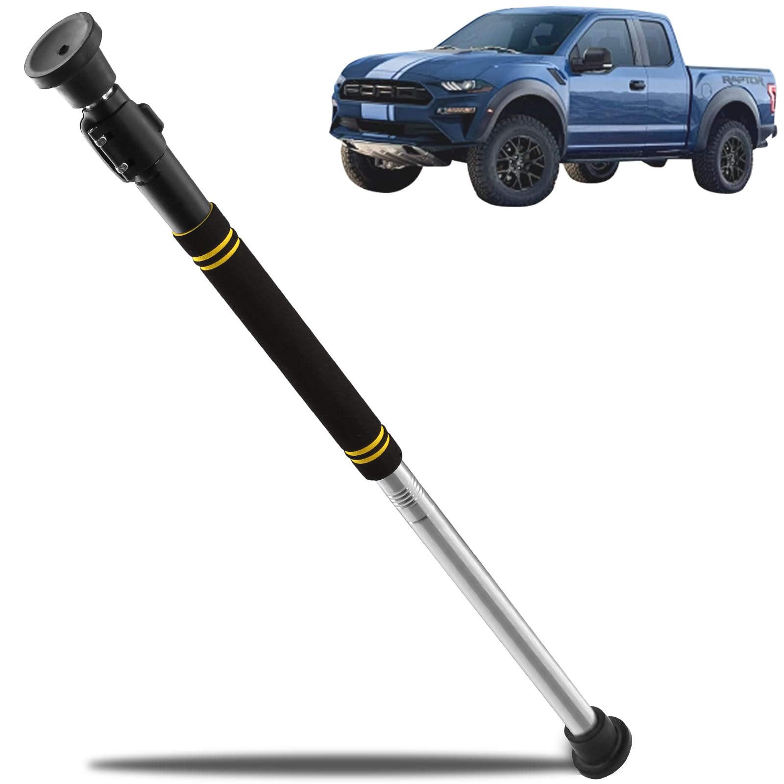 Adjustable Brake Pedal Depressor Tool, 29"-40" Depressor for Car Brake Anti-Slip Dual Head Silicone Wrapped Stainless Steel Heavy Duty Brake Pedal Depressor Check Brake Lights For Trucks RVs Cars SUVs
