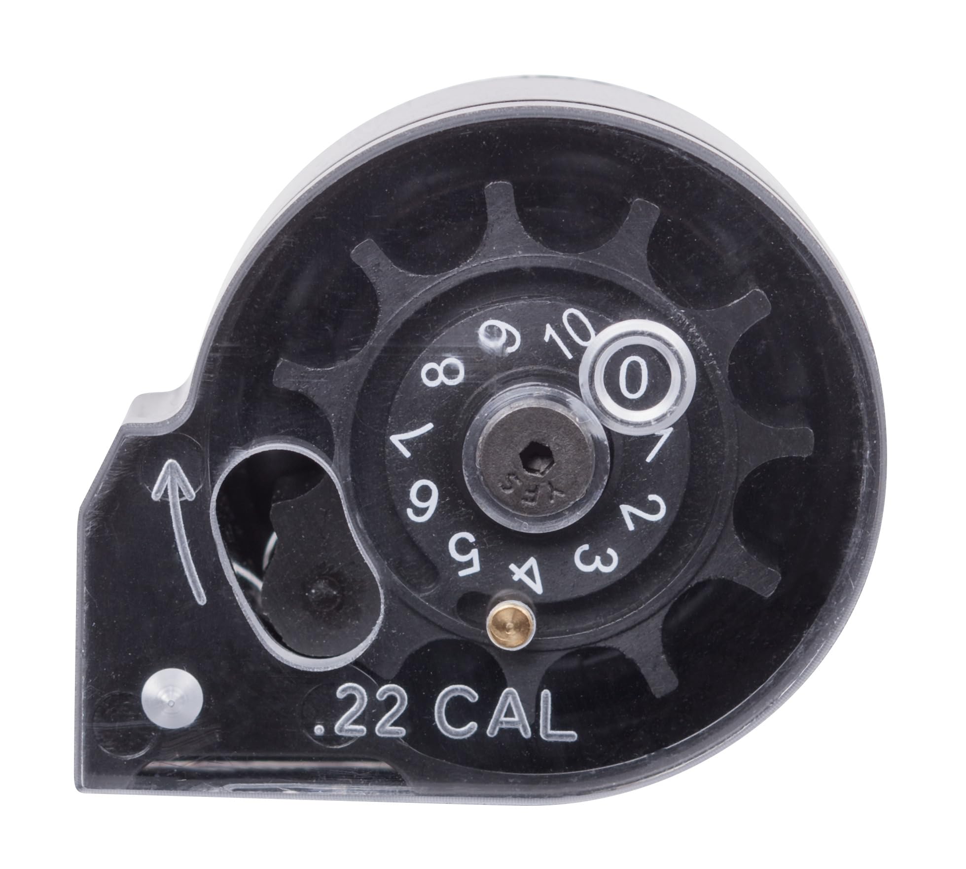 Benjamin RC2210 Marauder/Armada .22-Caliber Auto-Indexing Pellet Magazine, black, clear