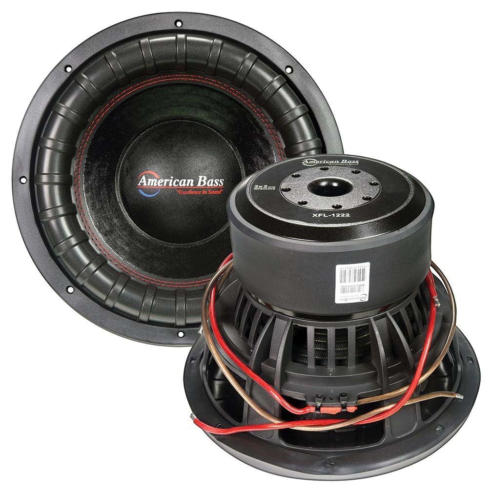 American Bass XFL1244 12" 2000 Watt 4 Ohm DVC Subwoofer