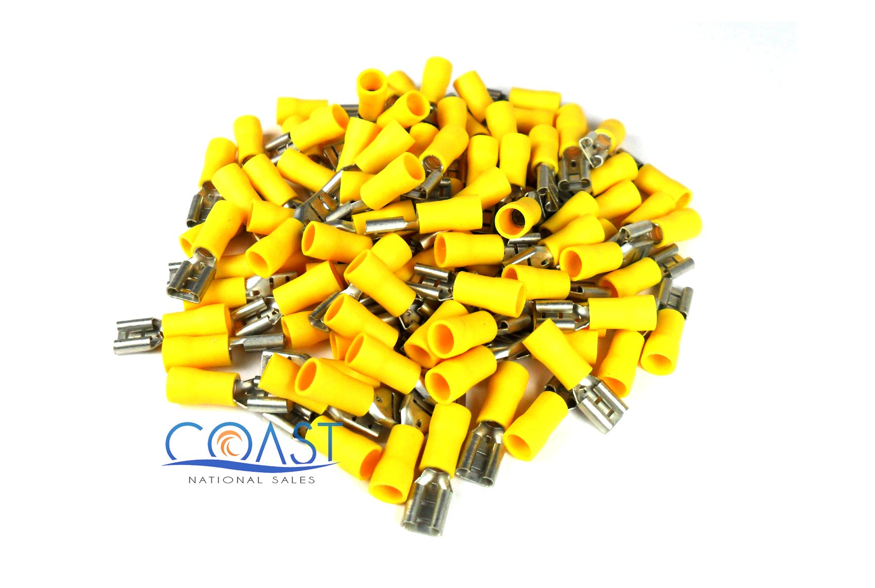 XSCORPION FD250Y Quick Disconnect 10/12ga. Female Yellow (100 pack)