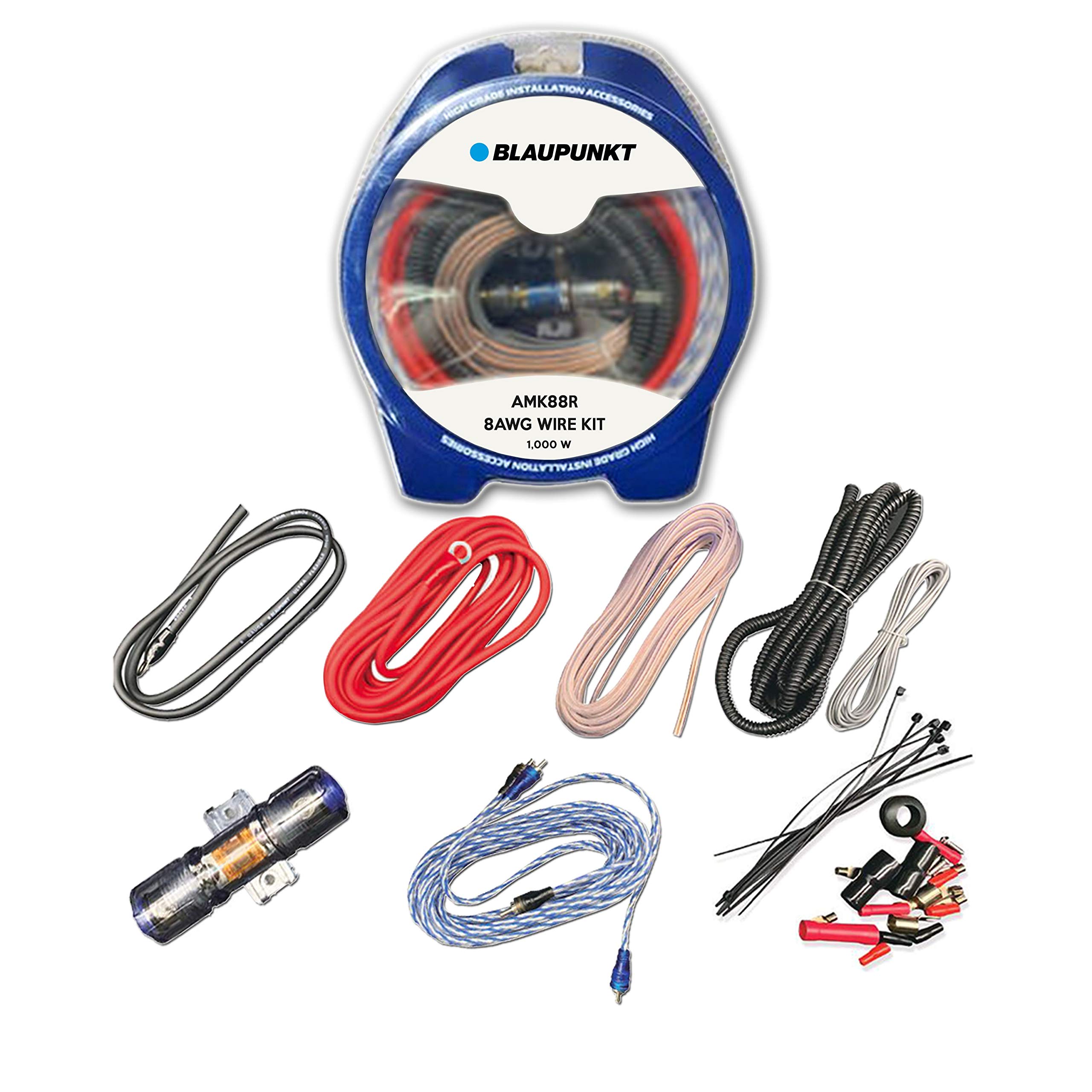 Blaupunkt AMK88R 8-Gauge Complete Amplifier Wire Kit