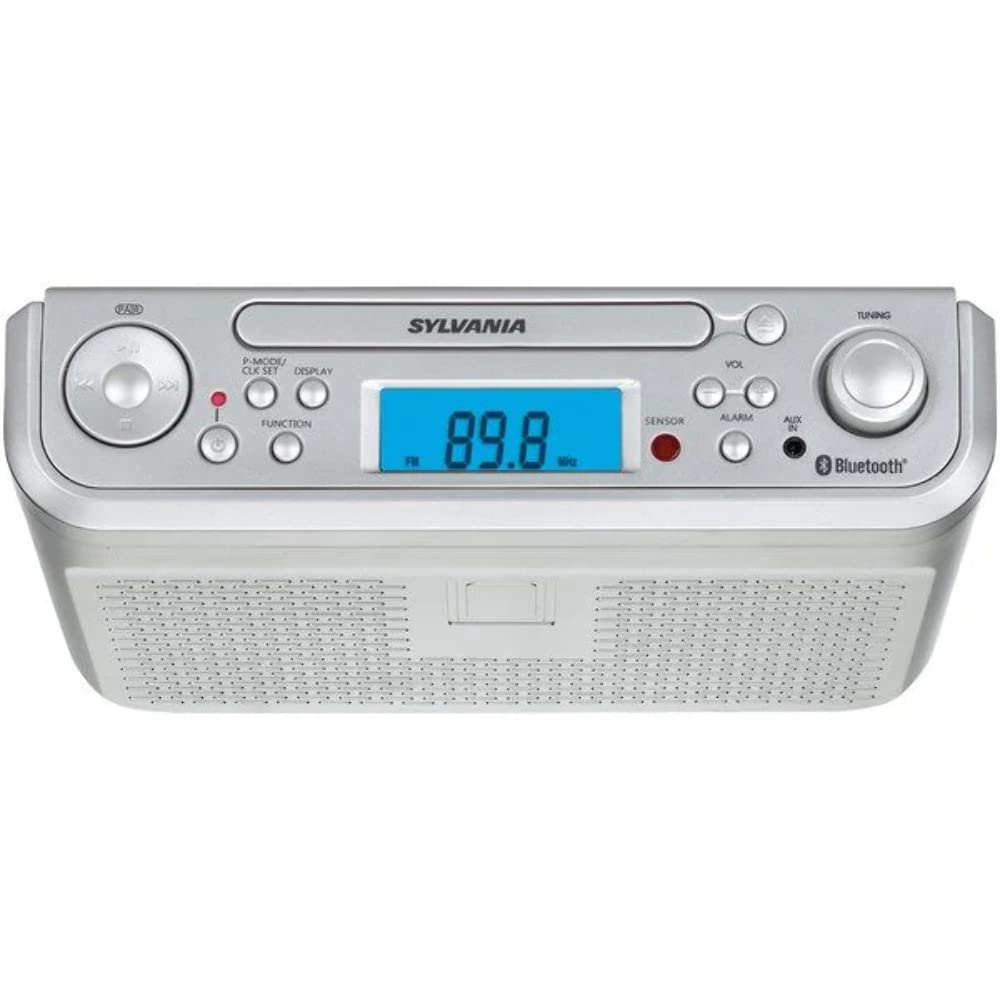 SYLVANIA SKCR2713 Under Counter Bluetooth CD Clock Radio