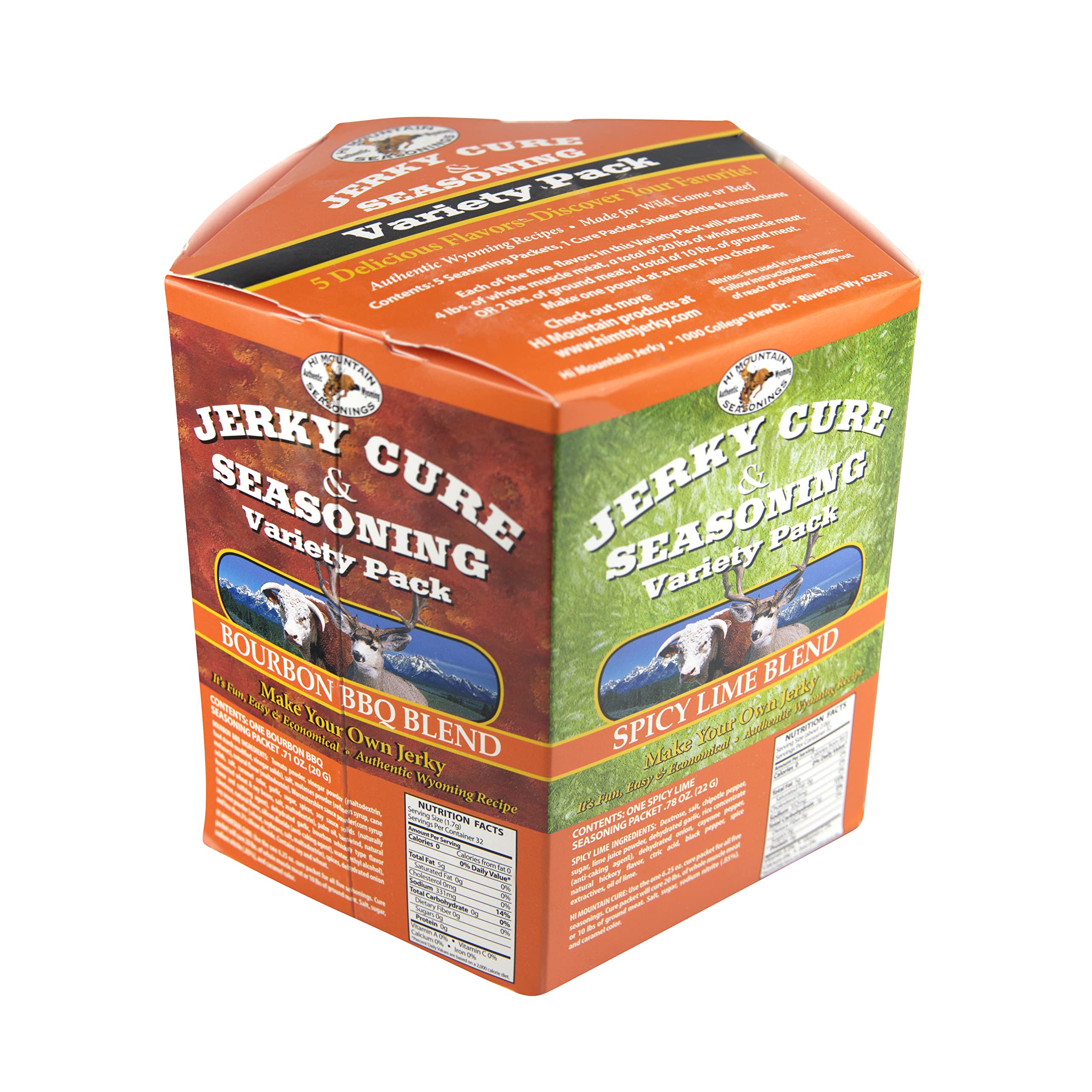 Hi Mountain BACKCOUNTRY Jerky Seasoning and Cure Kit | Variety Pack