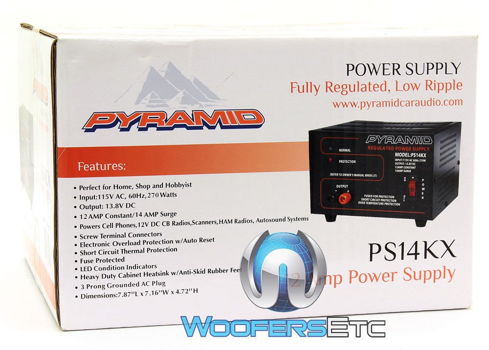 Pyramid PS14KX 13.8 VOLT 14 AMP Power Supply