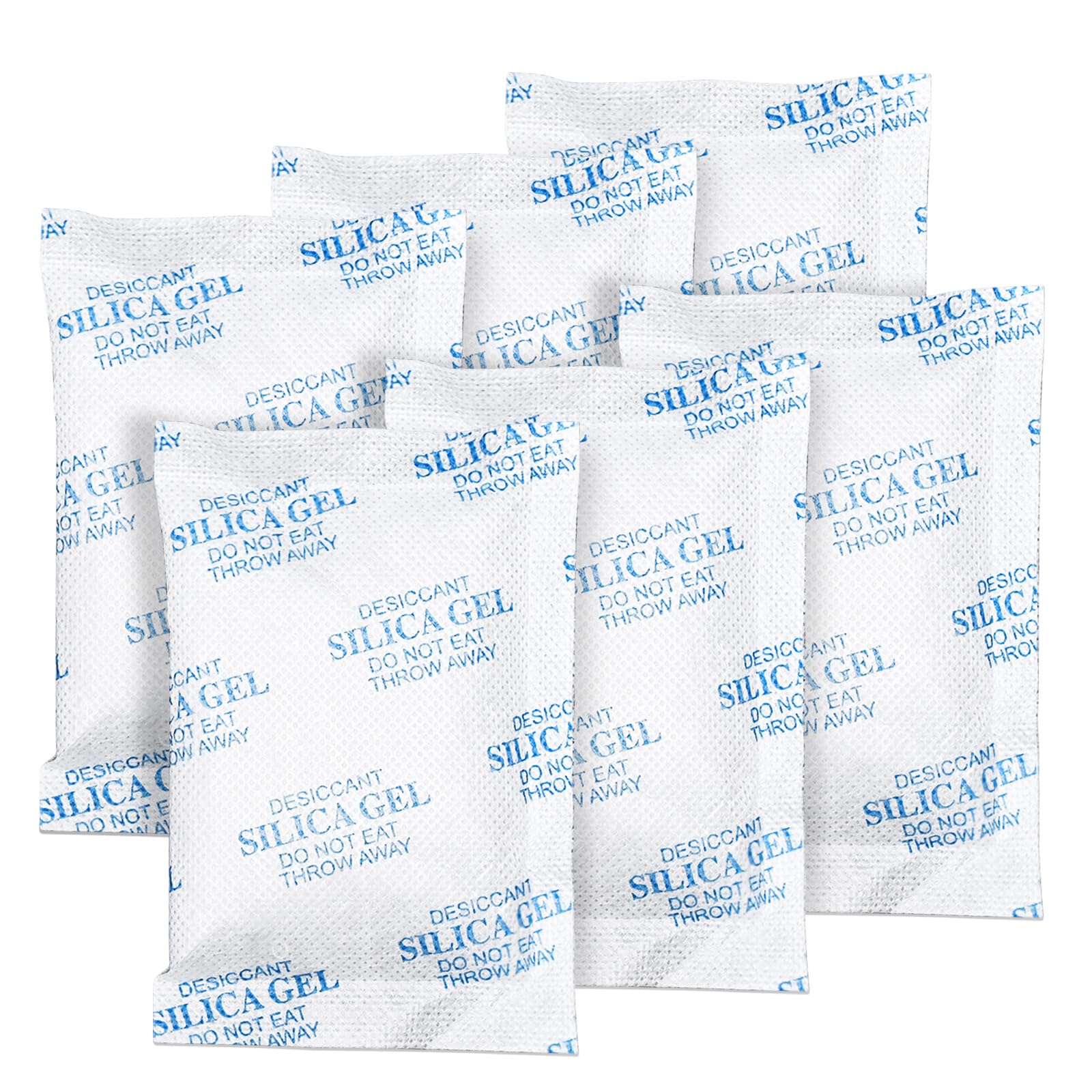 Absorbking Silica Gel Packets, 50 Gram 25 Packs Food Safe Moisture Absorbers, Desiccant Packs for Storage, Reusable Desiccant for Foods, Storage Bins, 3D Filaments, Electronics, Safes
