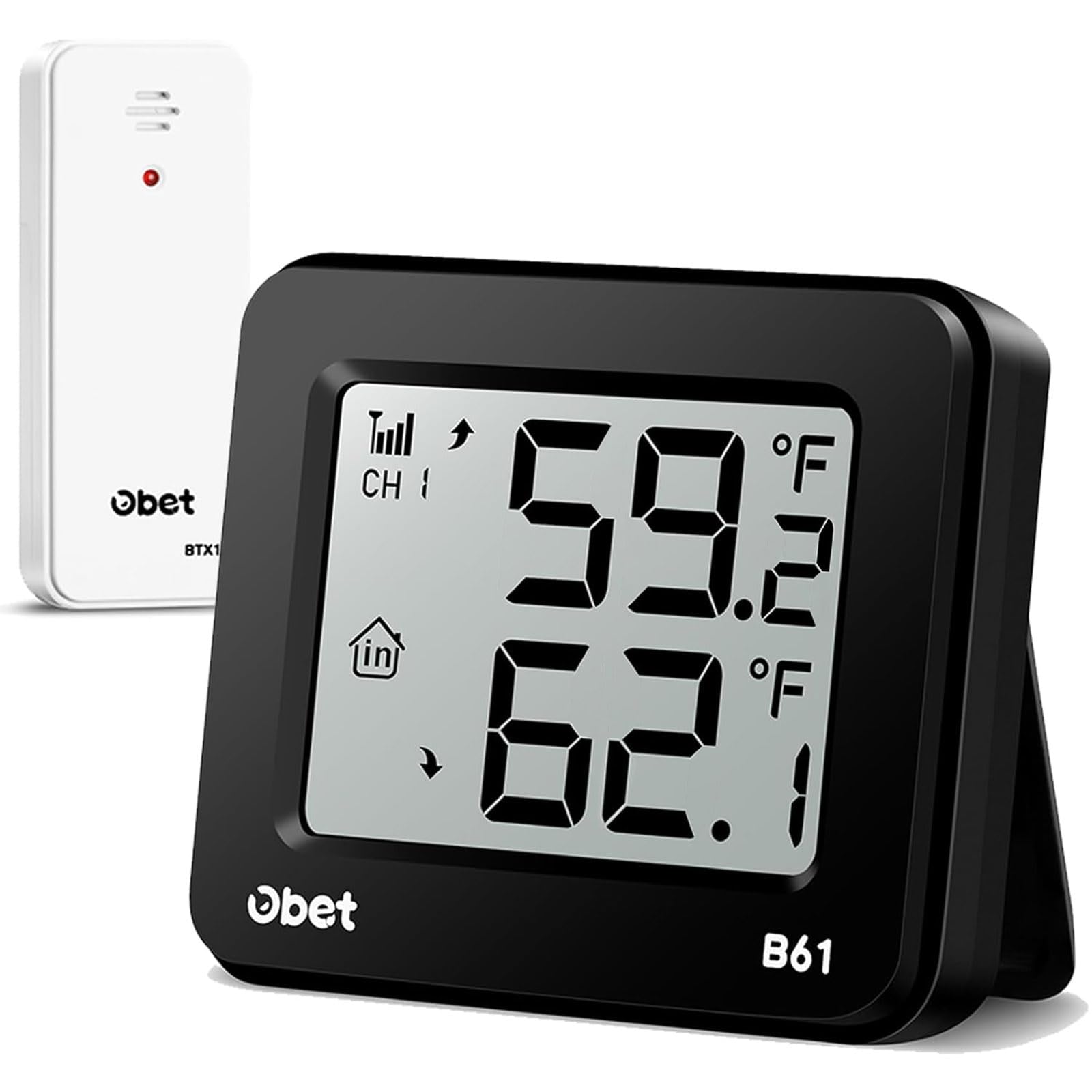 Indoor Outdoor Thermometer Wireless 500 FT Outdoor Thermometer with Sensor