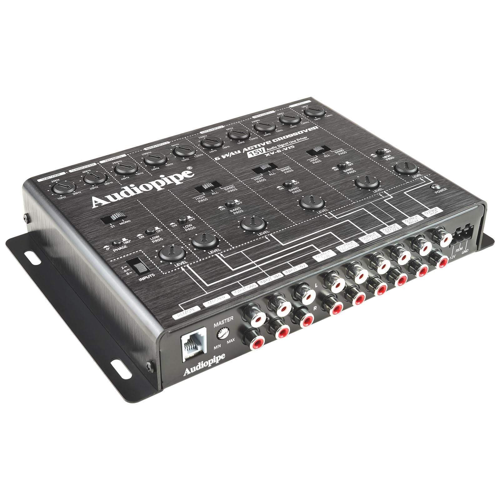Audiopipe XV6V15 6 Way Crossover 8 ch. Input 12 ch. Output