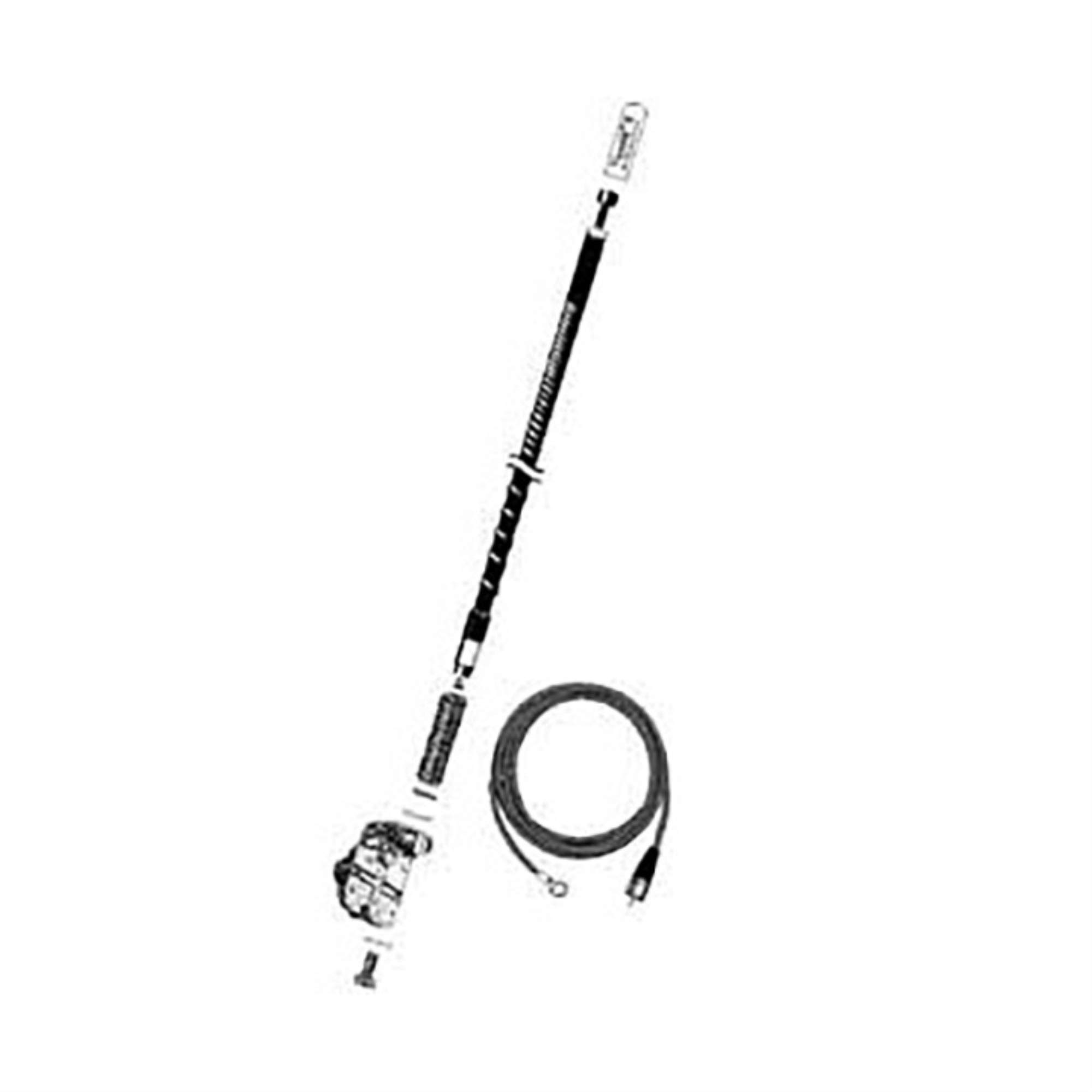Firestik FG2648B 2' (61cm) Single Mirror "NGP" Kit Complete (Black)