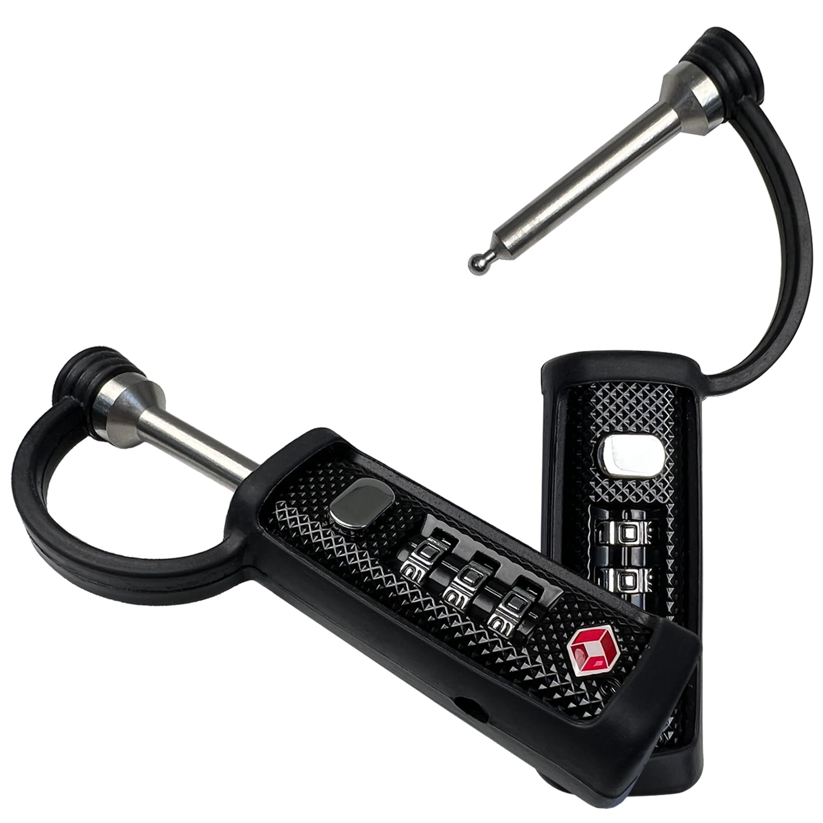 LAFENLIN Gun Case Locks 2 Pack, TSA Approved Case Locks for Gun Case, Handgun Cases Padlock for Gun Safe, Air Travel Lock Hard Pistol Cases Lock for Rifles and Shotguns, 3 Digits Heavy Duty TSA Locks