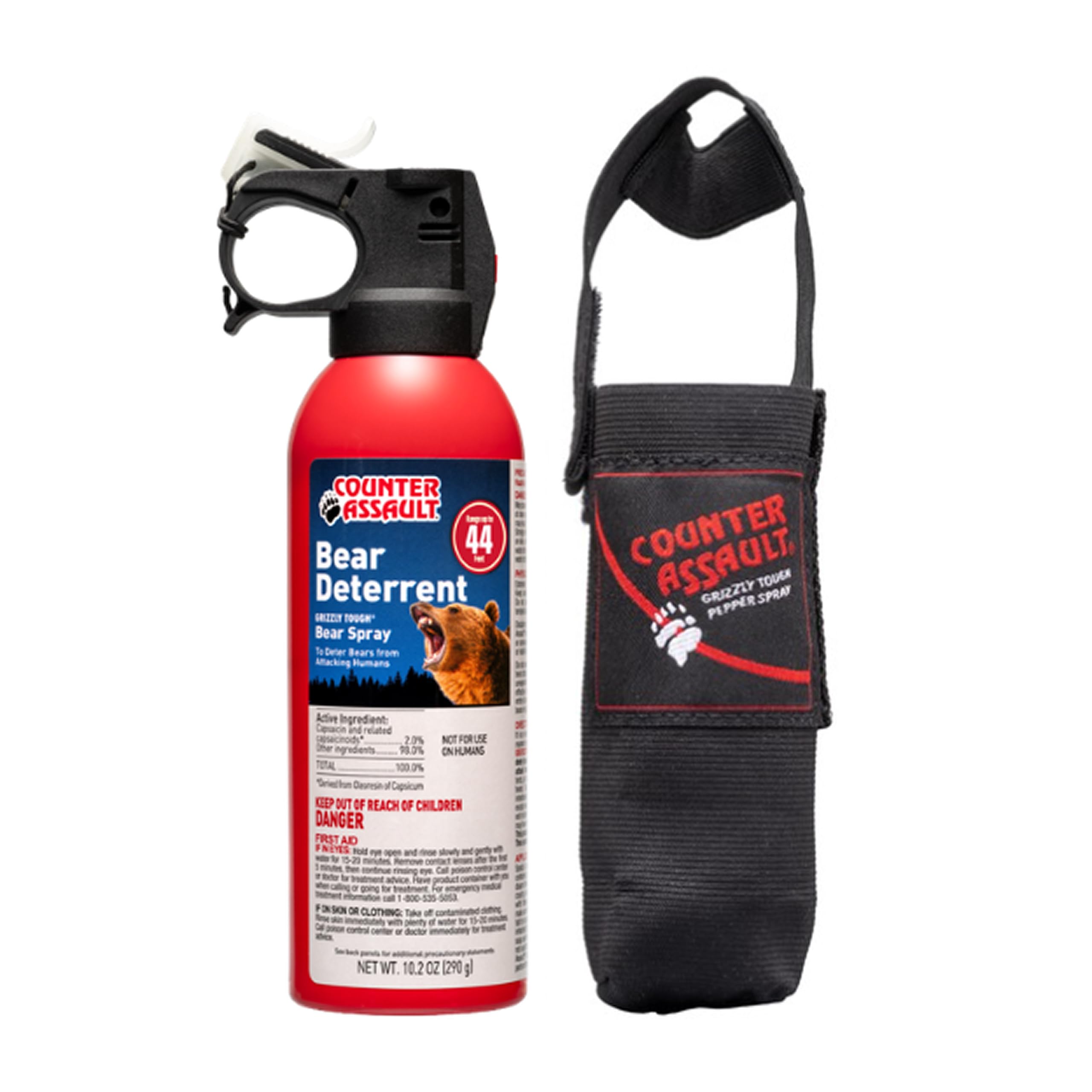 Counter Assault Bear Spray with Holster, 44 ft Range, 10.2 oz