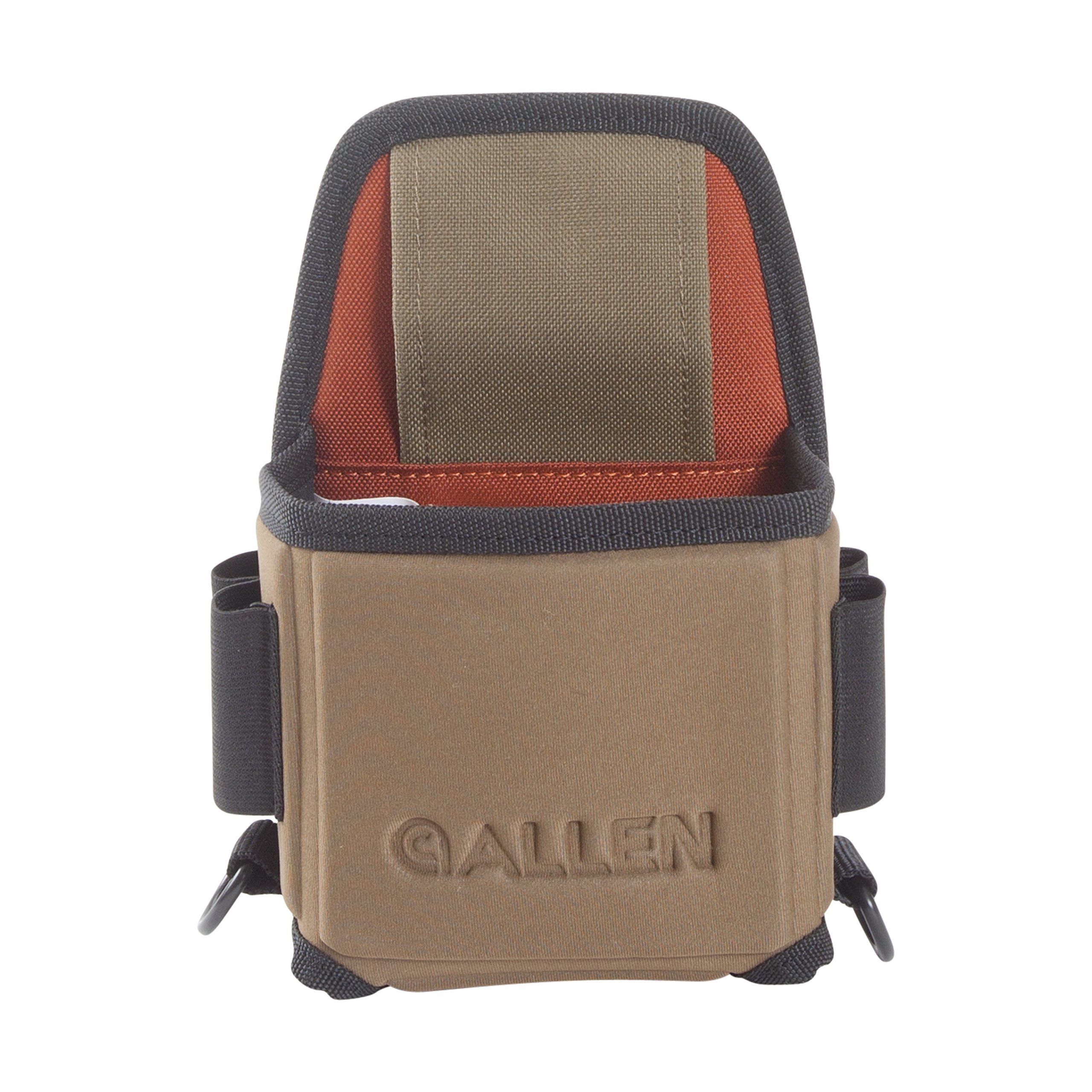 Allen Company Shotgun Shell Pouch - Clay, Trap, and Skeet Shooting Accessories - Hunting and Gun Range Gear - Soft Canvas Design - Coffee/Copper