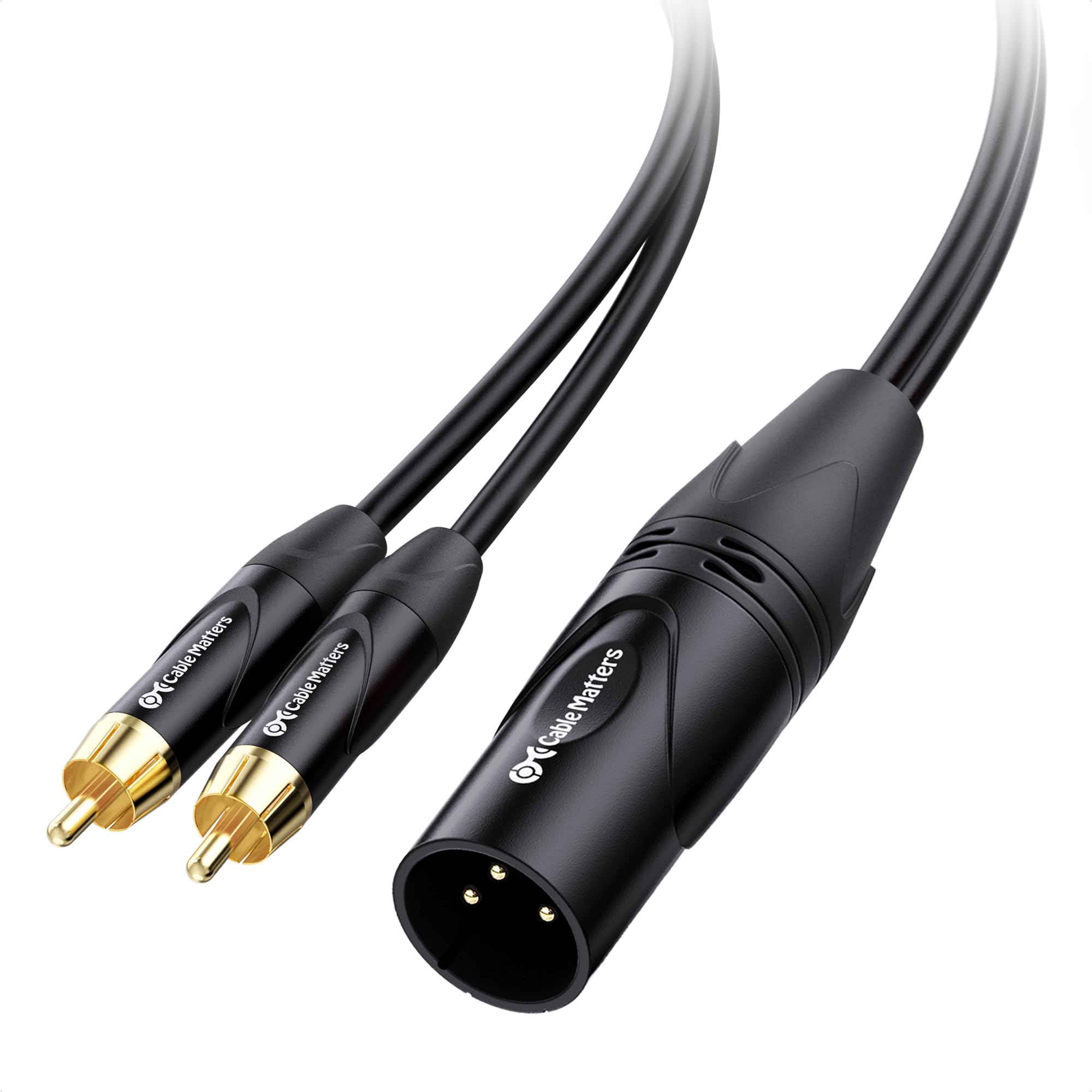 Cable Matters Dual RCA to XLR Stereo Audio Splitter Cable, 10ft