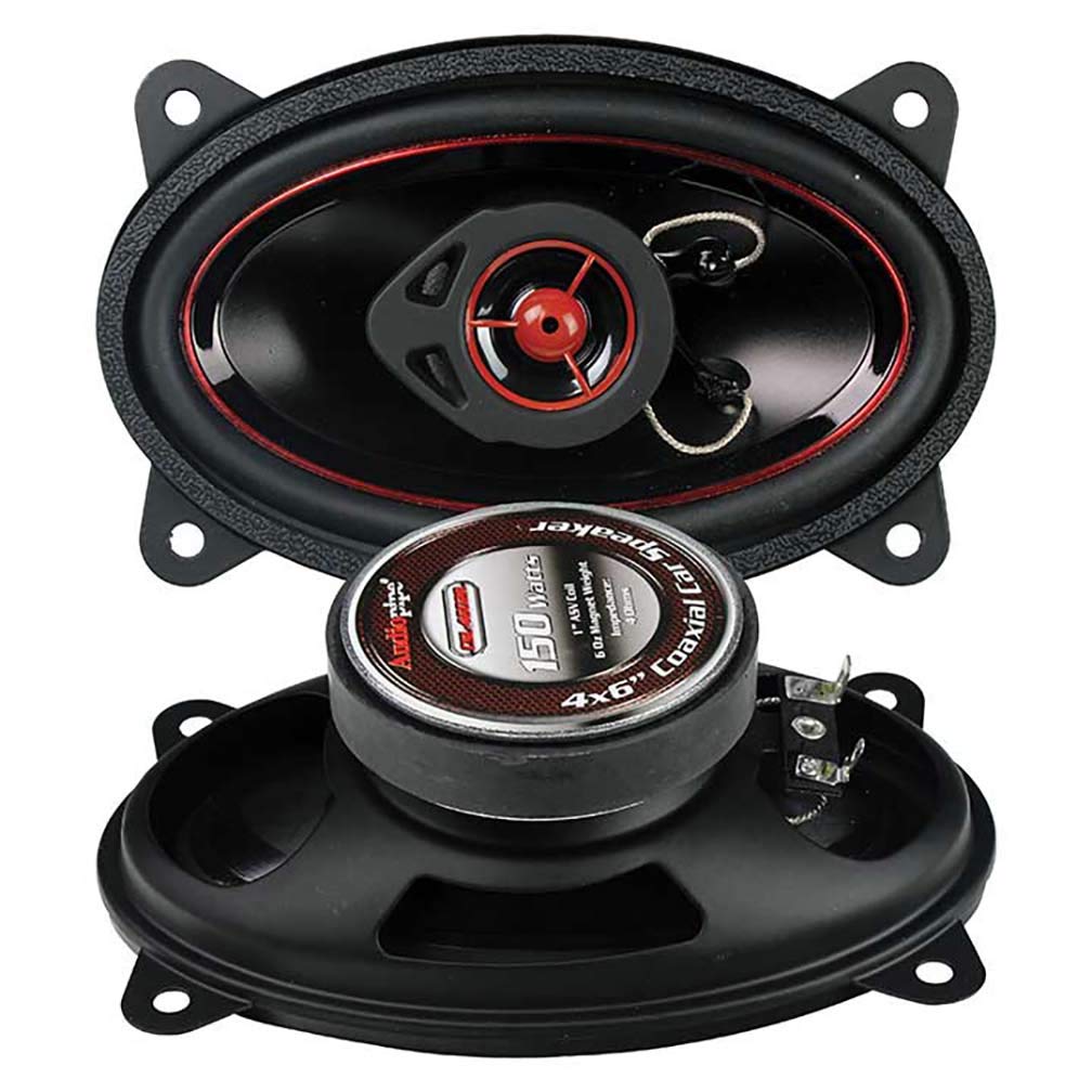 Audiopipe CSL4602R 4x6" 150 Watt Redline 2 Way Speakers (pair)