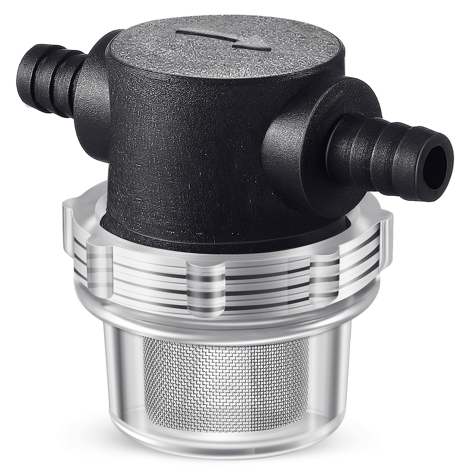 1 Piece Water Pump Strainer 3/8 ID Hose Barb with Mesh Filter Screen