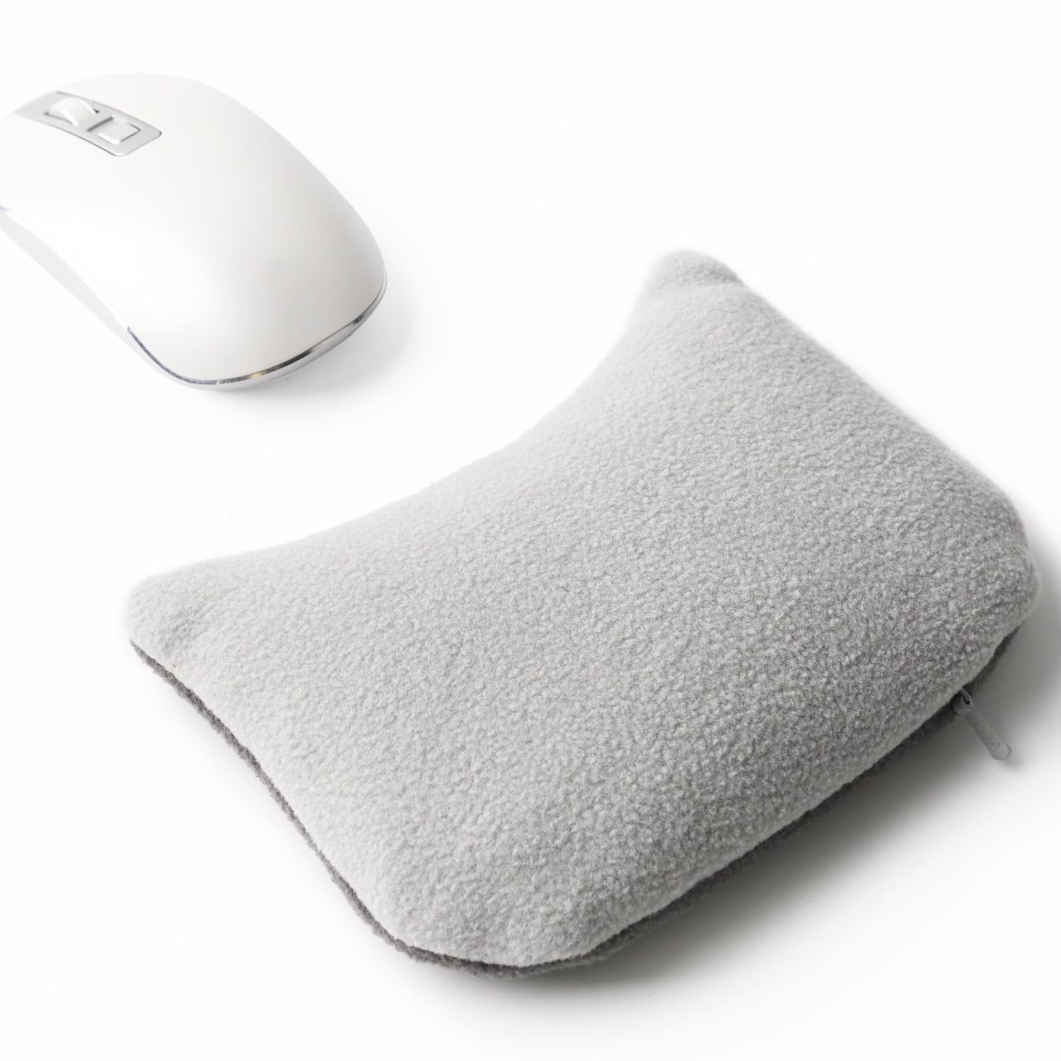 Large Mouse Wrist Rest Bean Bag, Ergonomic Mouse Support Pad Filled Ergo Beads for Computer, Laptop, PC Gaming (Gray)