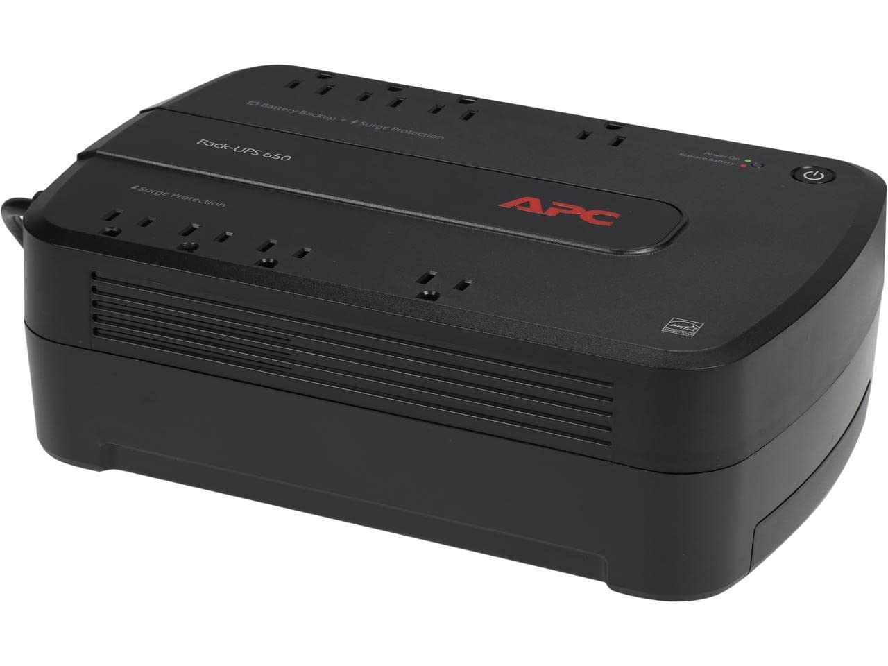 APC Battery Backup 650VA/390W Uninterruptible Power Supply for PC, BE650G1