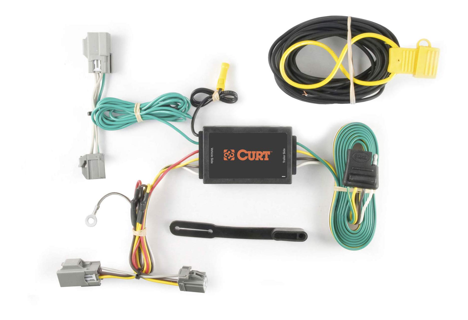 CURT 56093 Vehicle-Side Custom 4-Pin Trailer Wiring Harness for Select Ford Taurus, Lincoln MKS