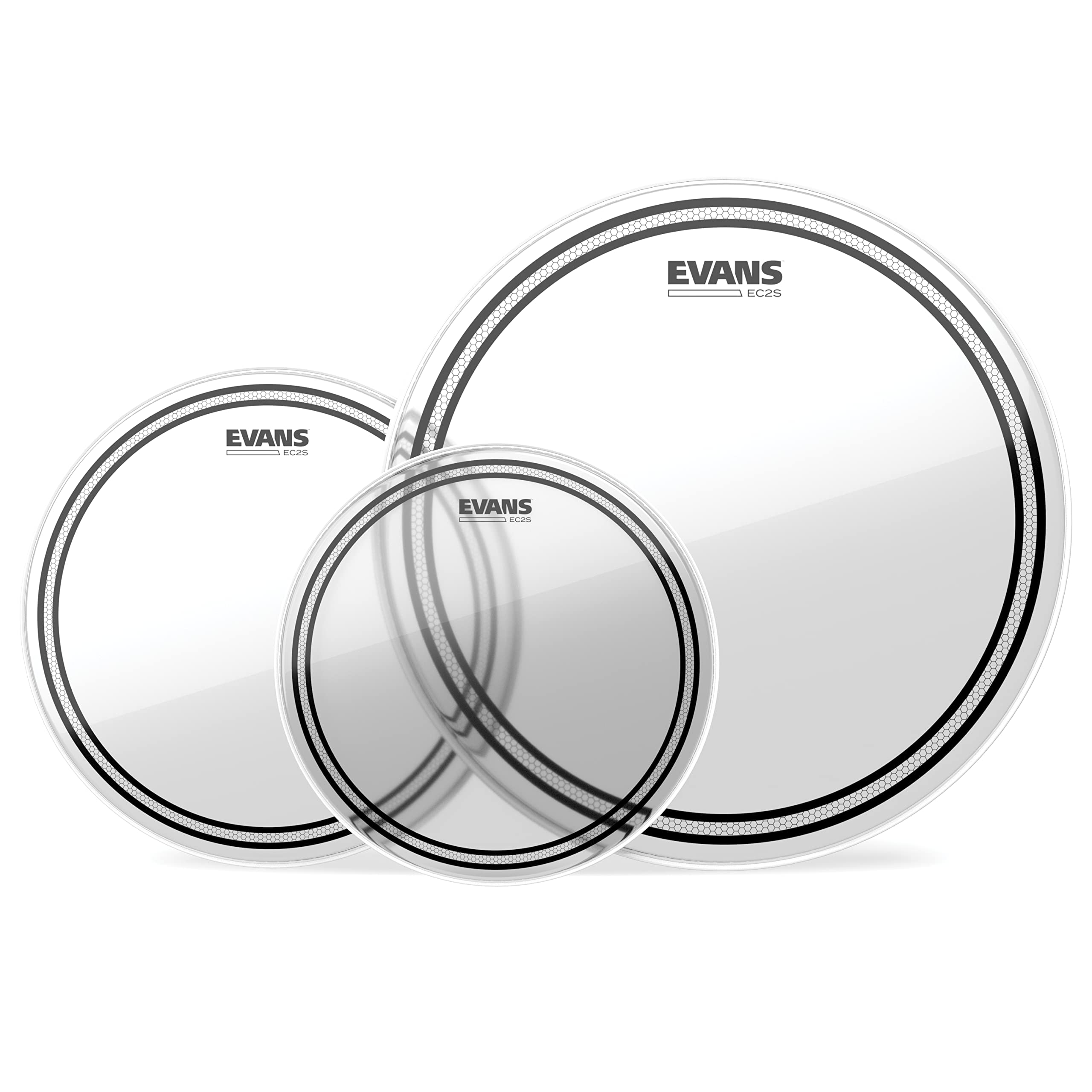Evans EC2S Clear Rock Tompack Drum Heads 10", 12", 16"