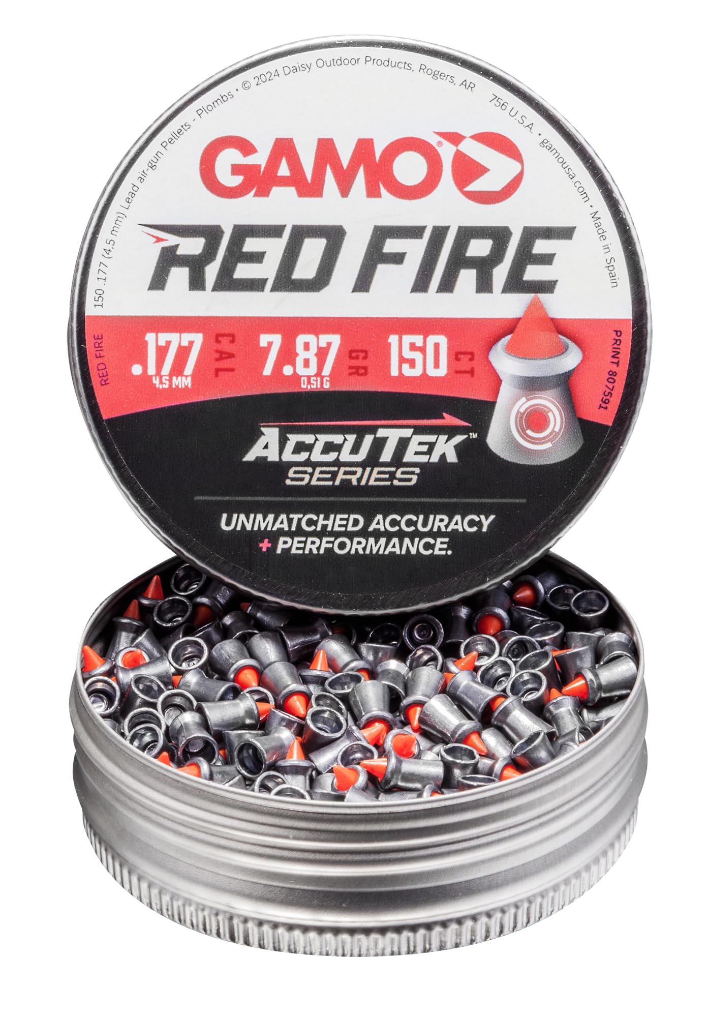 Gamo Red Fire .177 Caliber Pellets (Tin of 150)