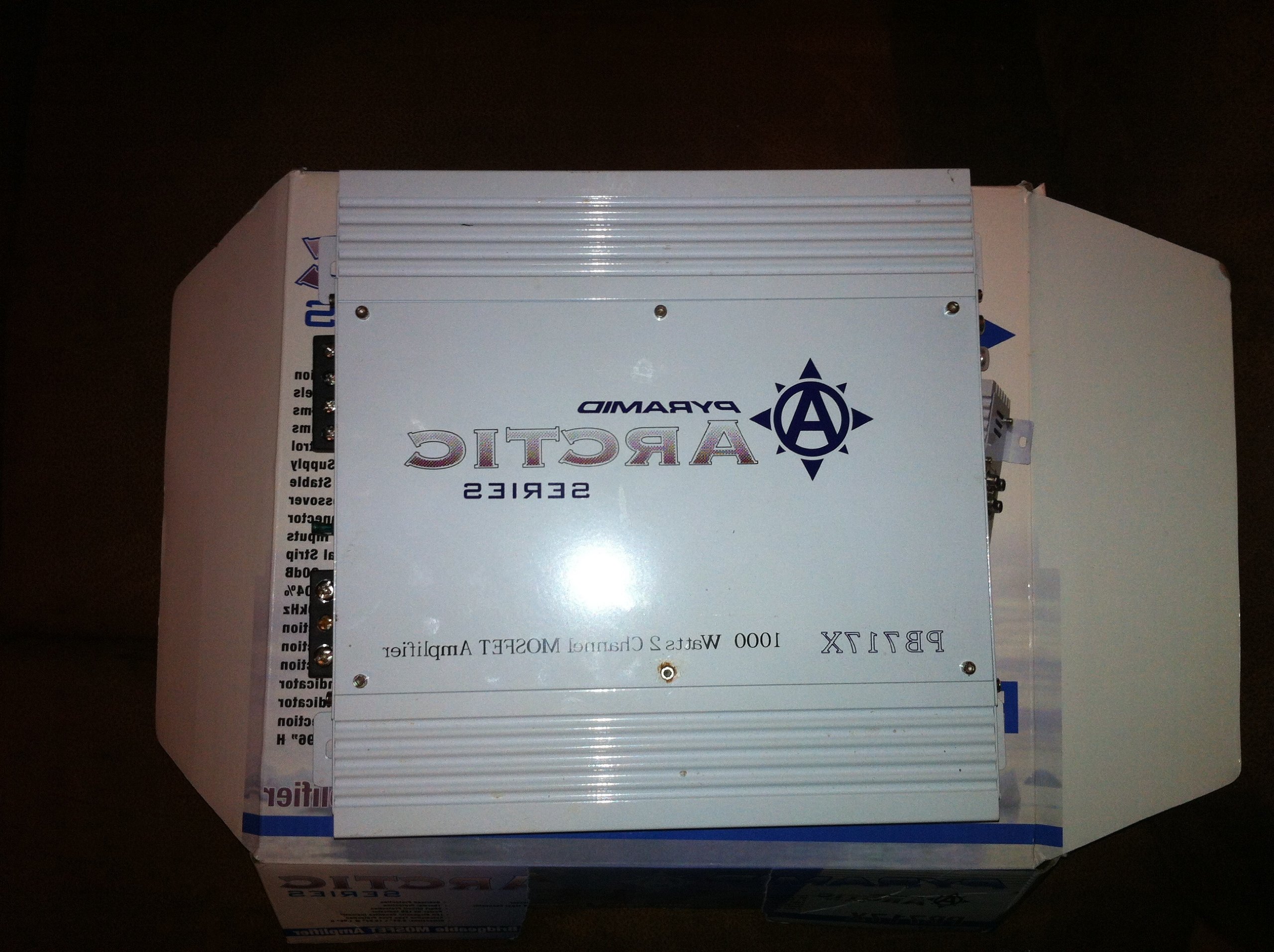 Pyramid PB717X 1000 Watt 2 Channel Arctic Car Amplifier