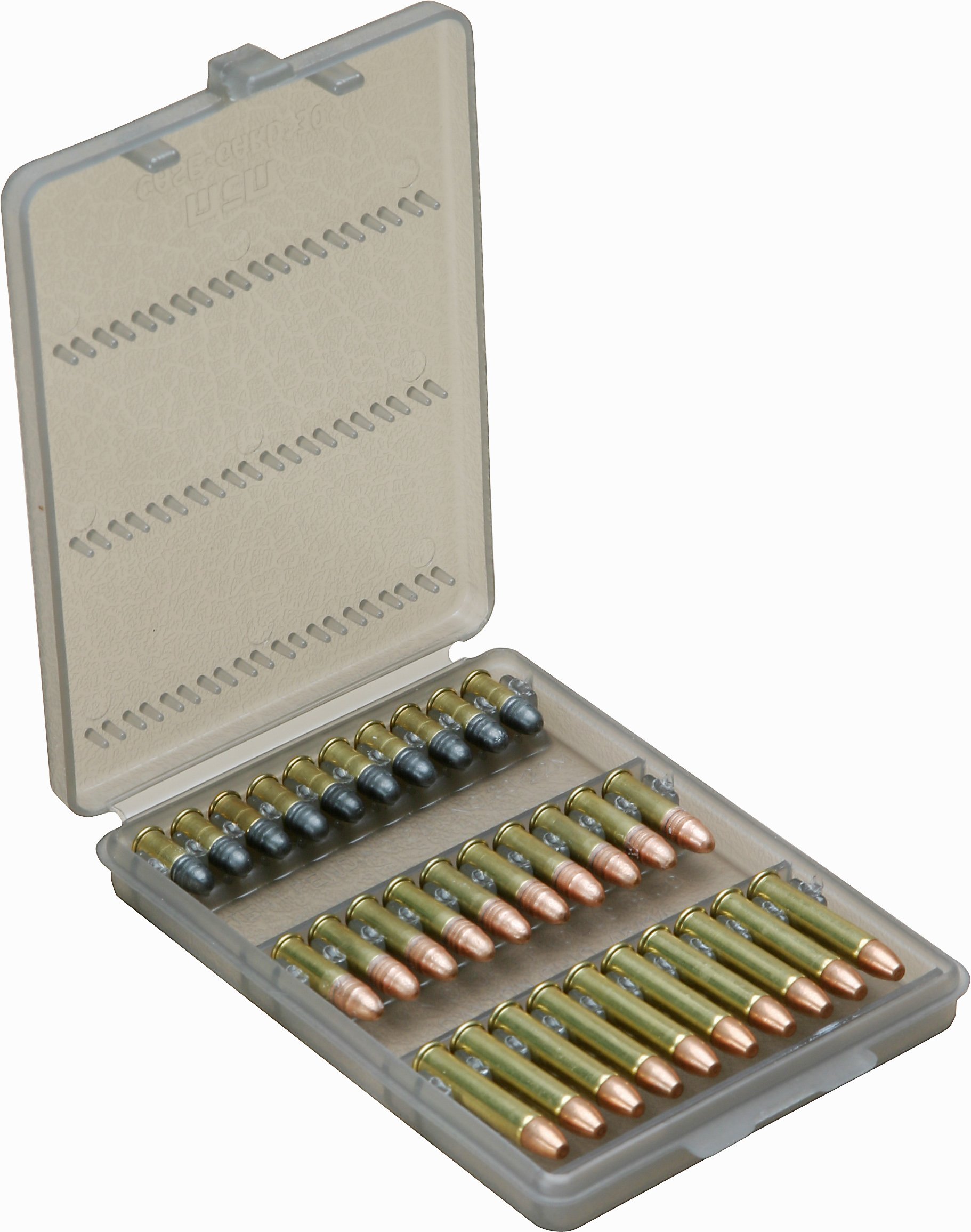 MTM W302241 Ammo Wallet 30 Round  .22LR/17 HRM (Clear Smoke)