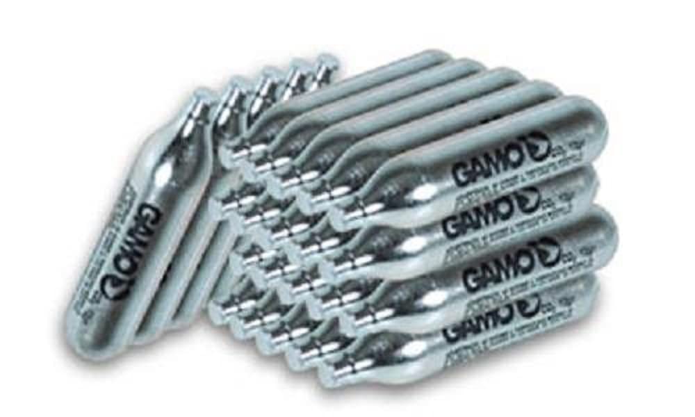Gamo 62124702554 12-Gram Replacement CO2 Cylinders 25-Pack