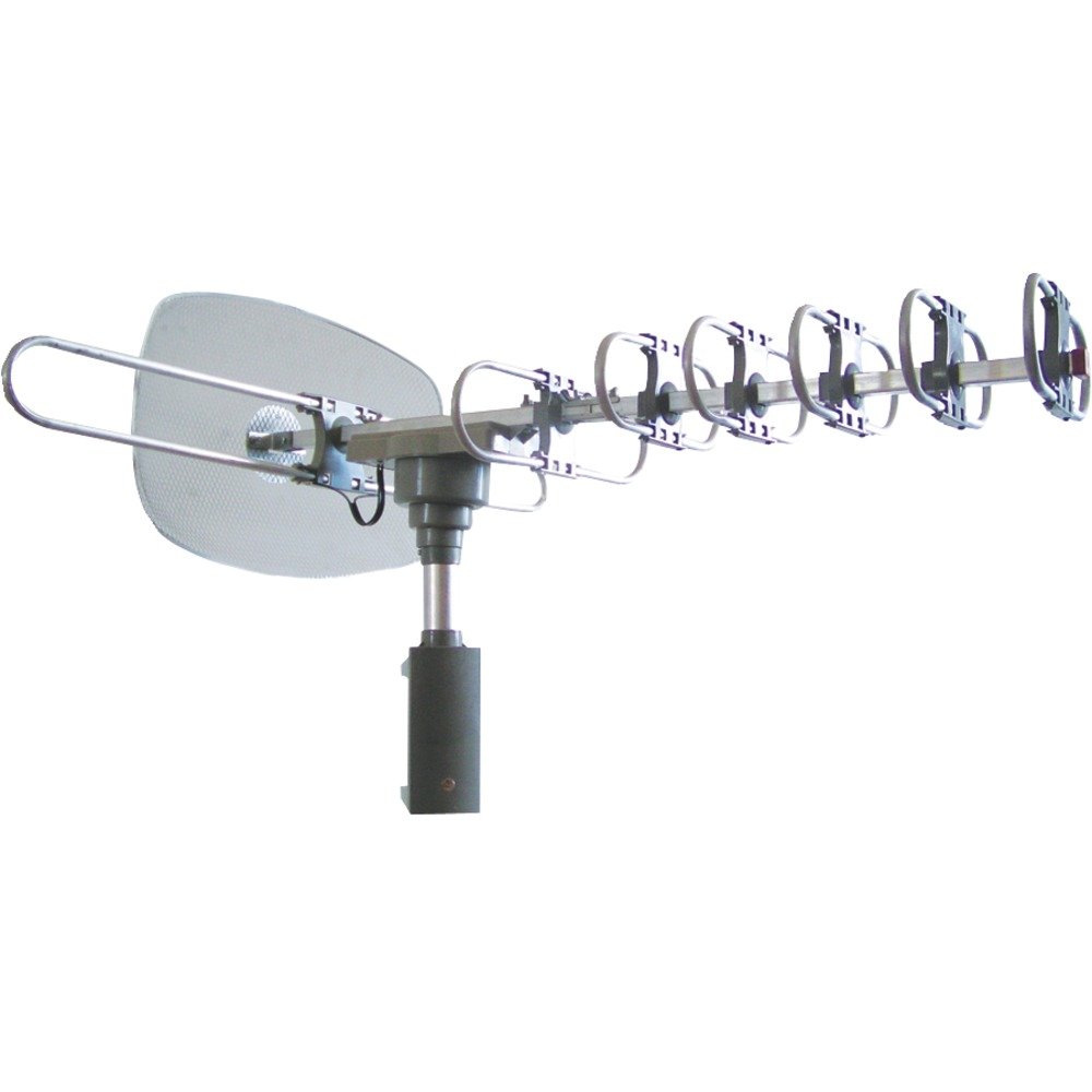 Naxa NAA-351 High-Powered Amplified Motorized Outdoor ATSC TV Antenna w/Remote