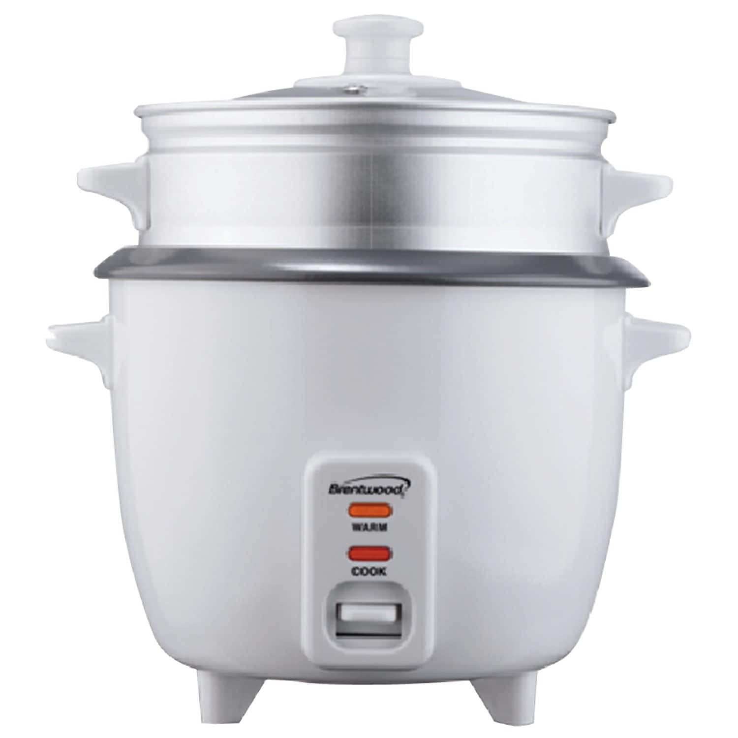 Brentwood Appliances TS-380S Rice Cooker w/Steamer (10 Cups, 700W)